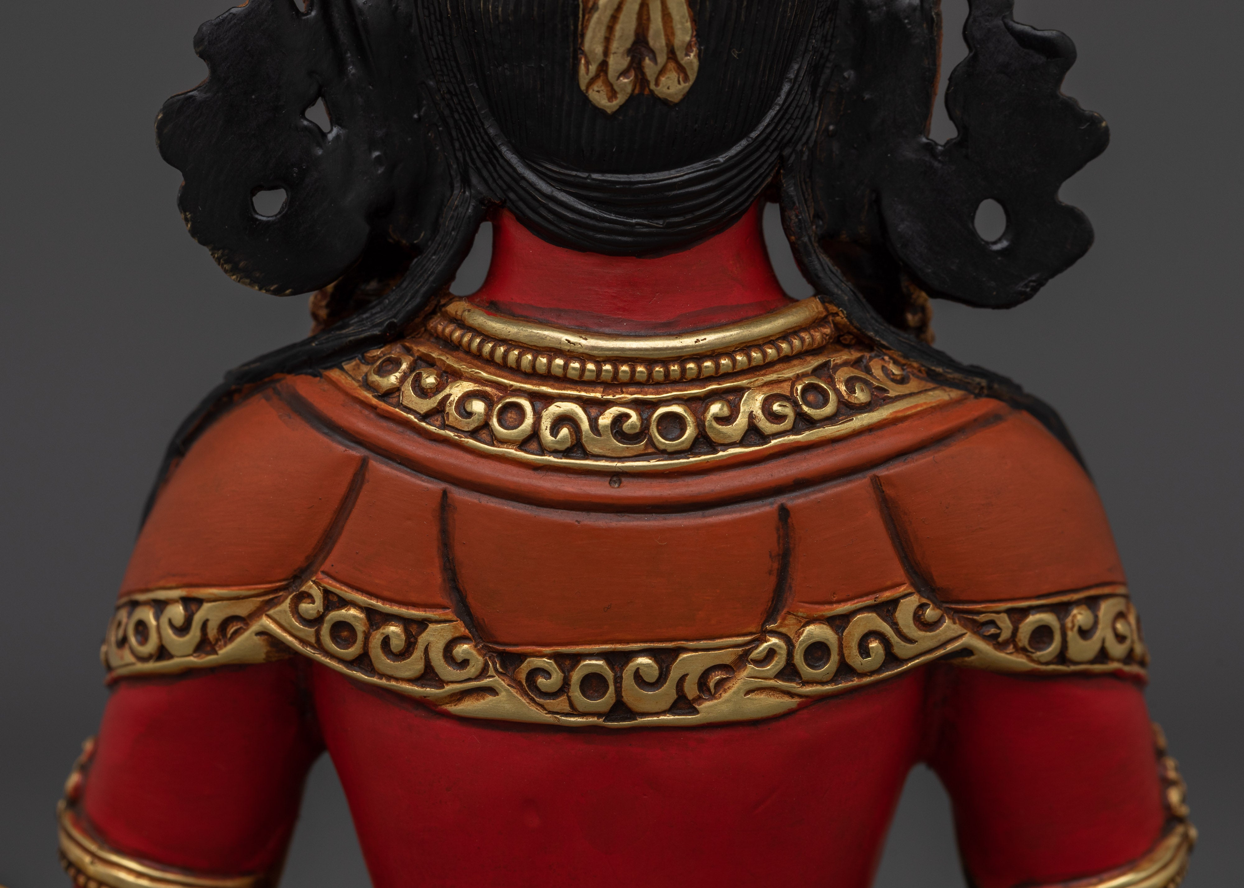 Tibetan Ritual Statue of Amitayus | Longevity Deity