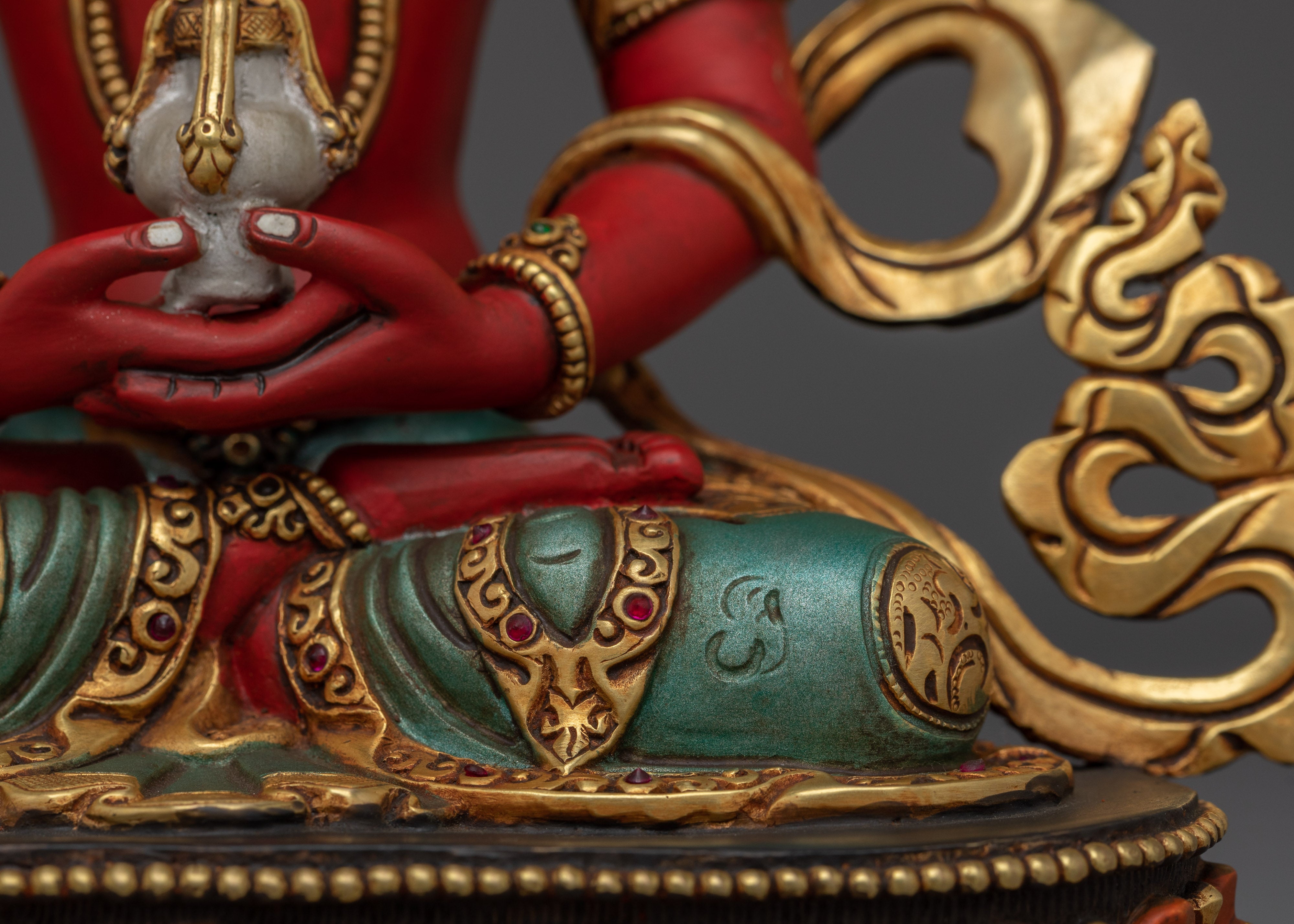 Tibetan Ritual Statue of Amitayus | Longevity Deity