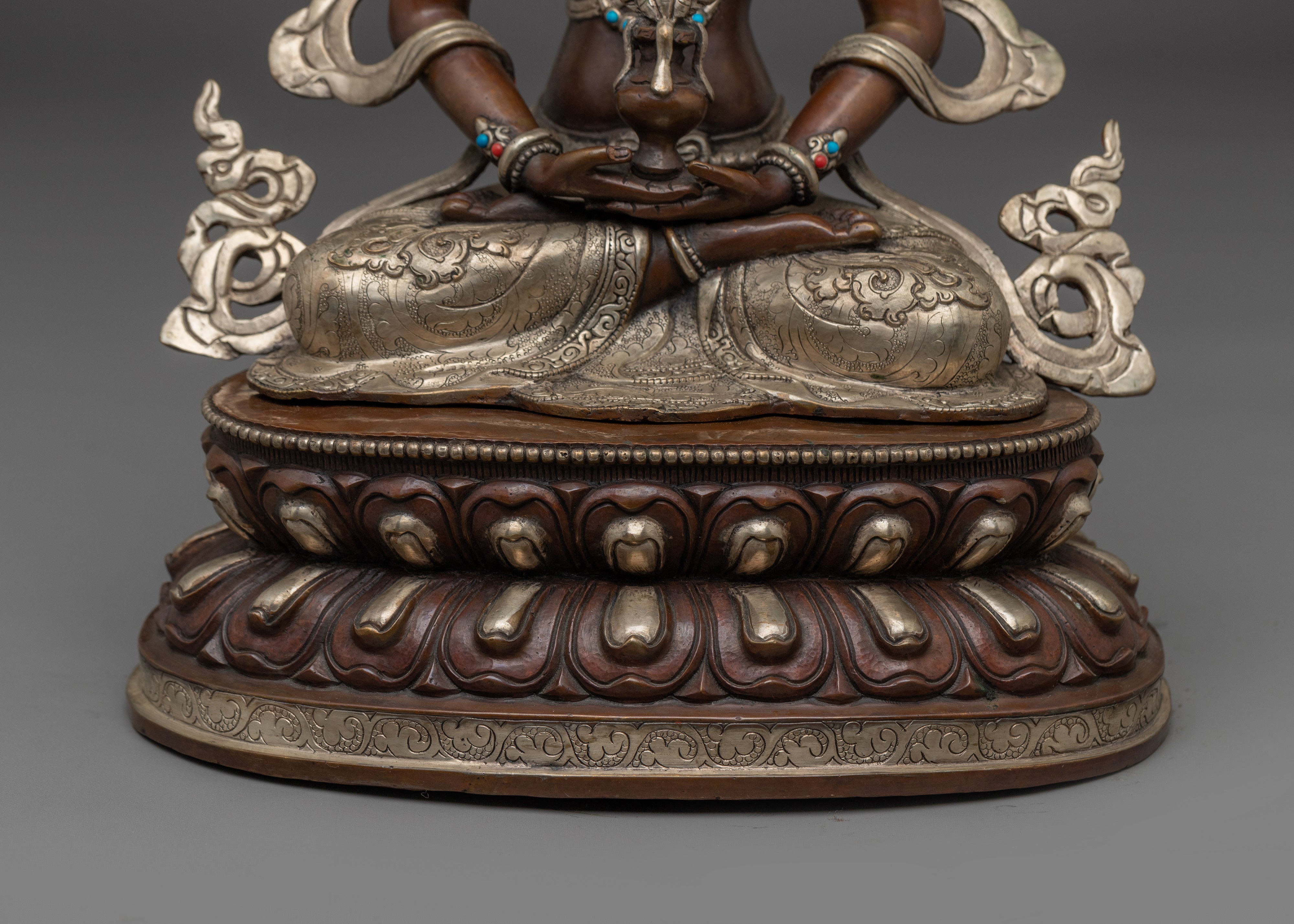 Amitayus Buddha Decor Statue | Tibetan Healing Sculpture