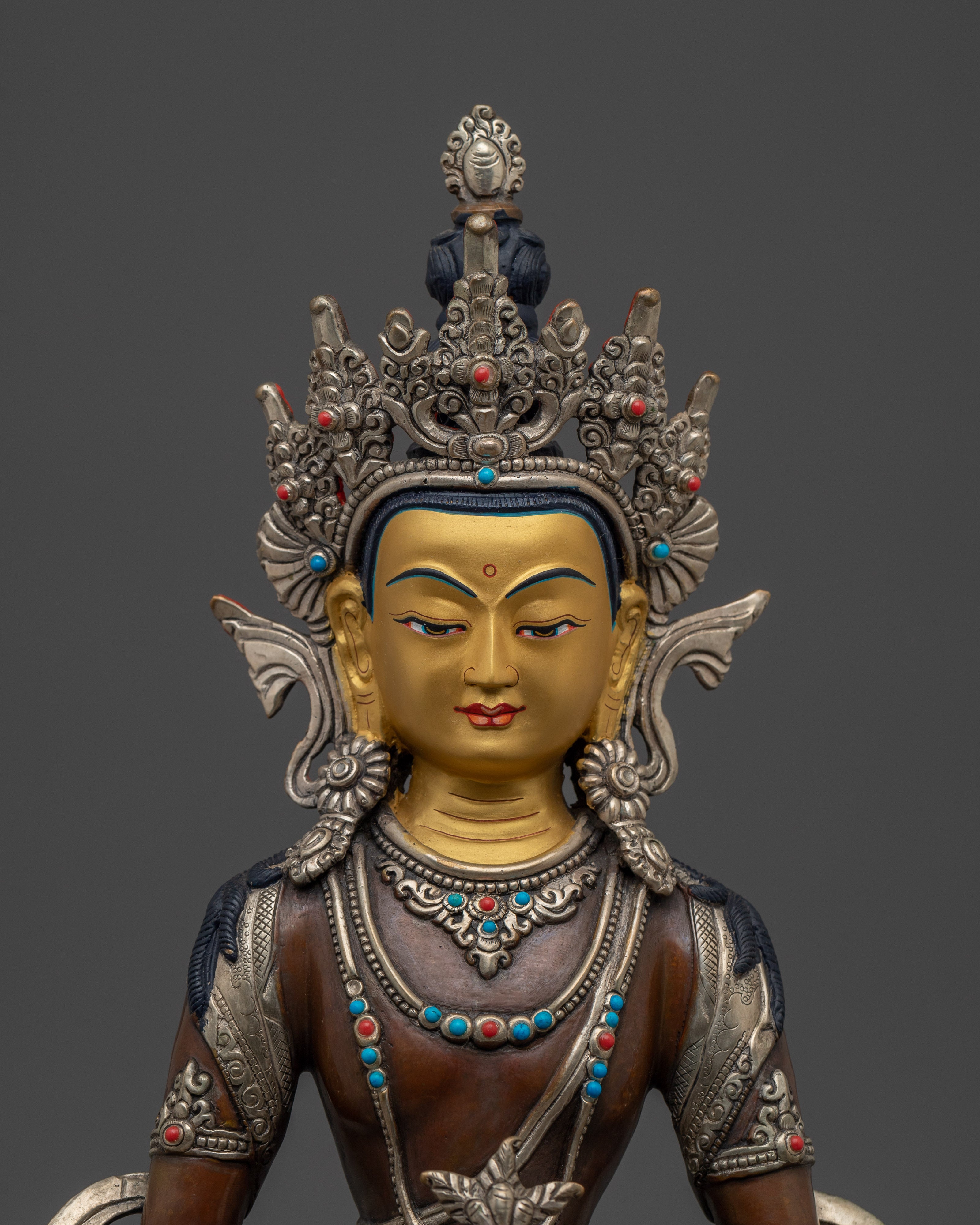 Amitayus Buddha Decor Statue | Tibetan Healing Sculpture