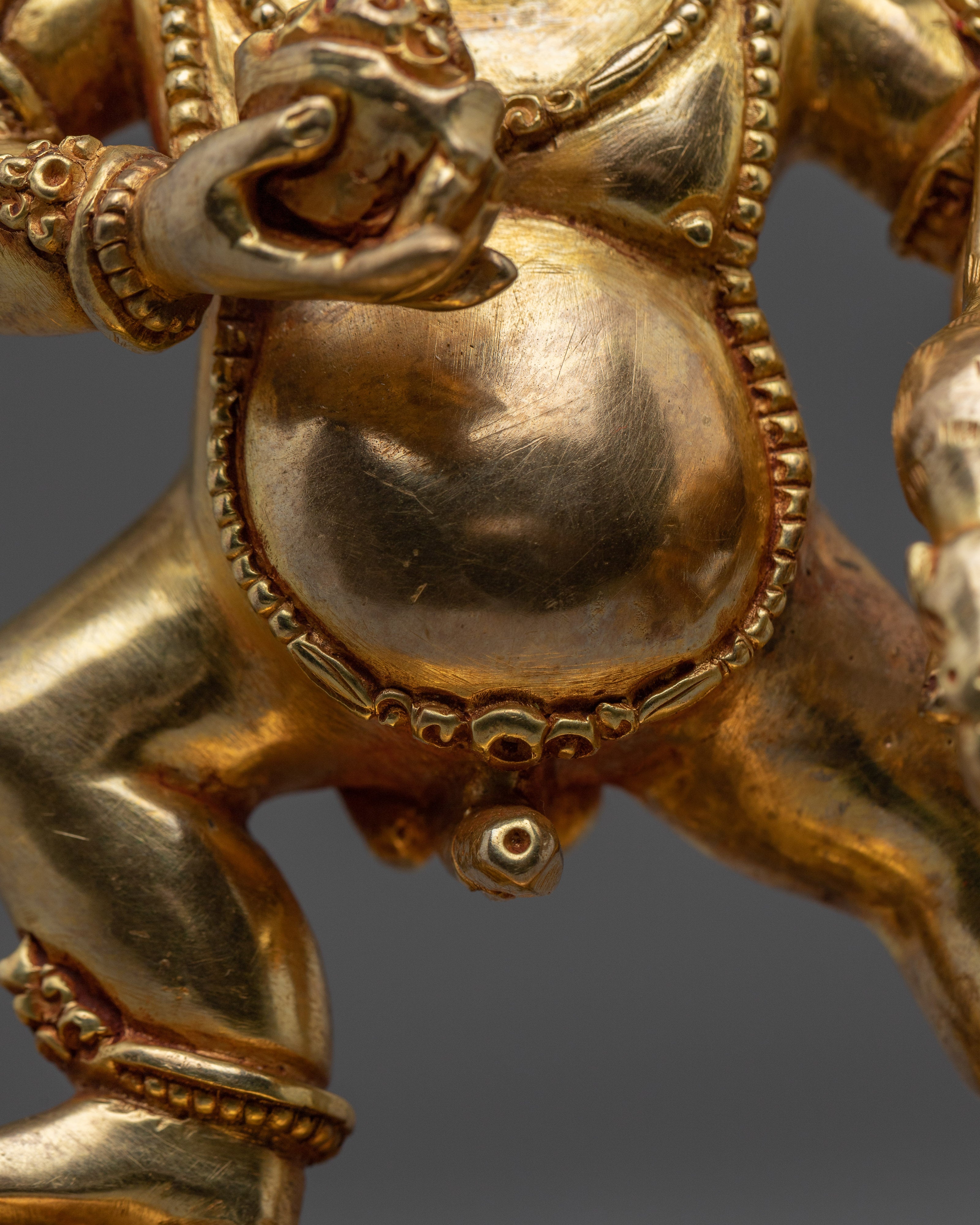 Buddhist Wealth Deity Black Dzambhala Statue | Guardian of the Wealth