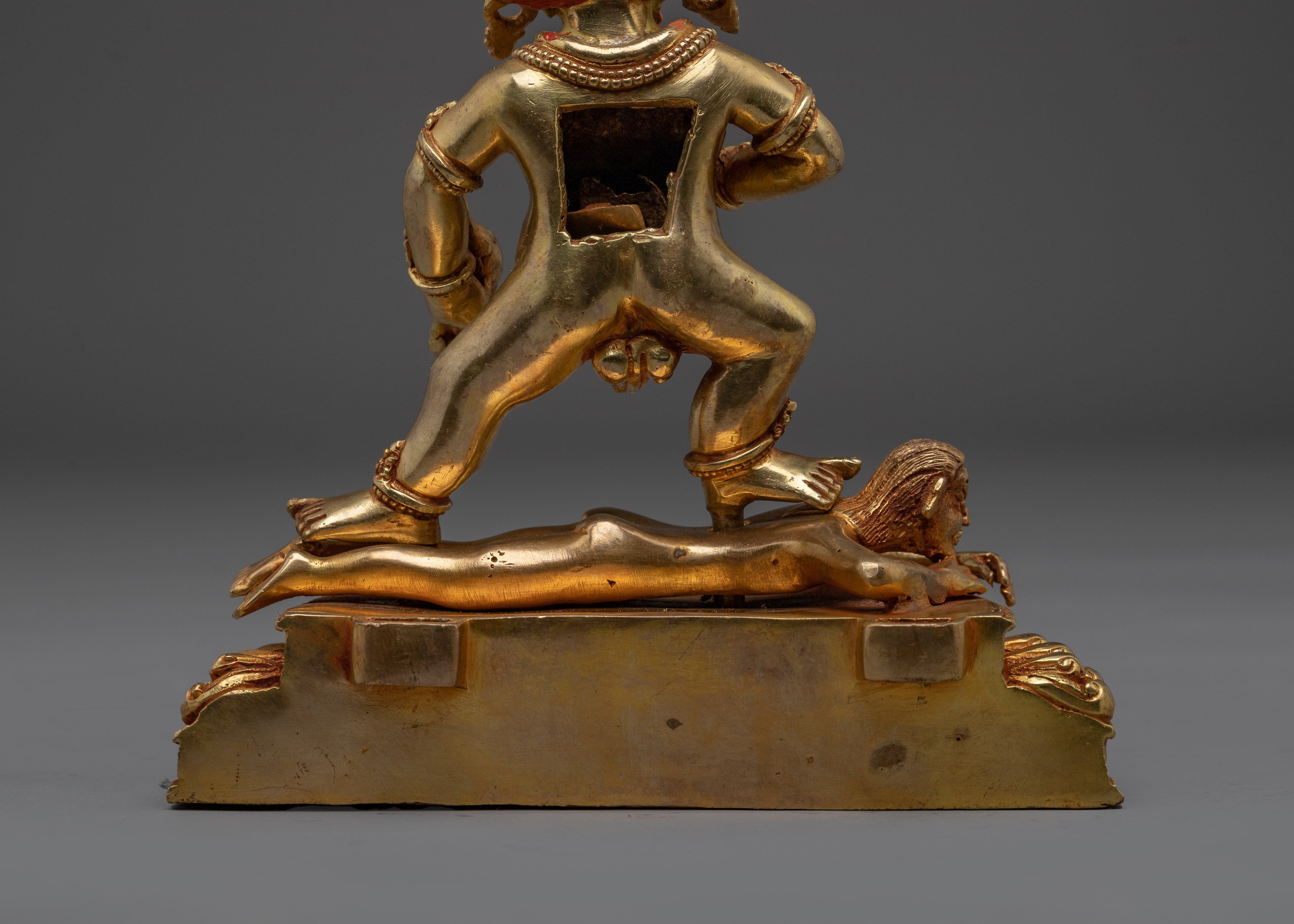 Buddhist Wealth Deity Black Dzambhala Statue | Guardian of the Wealth