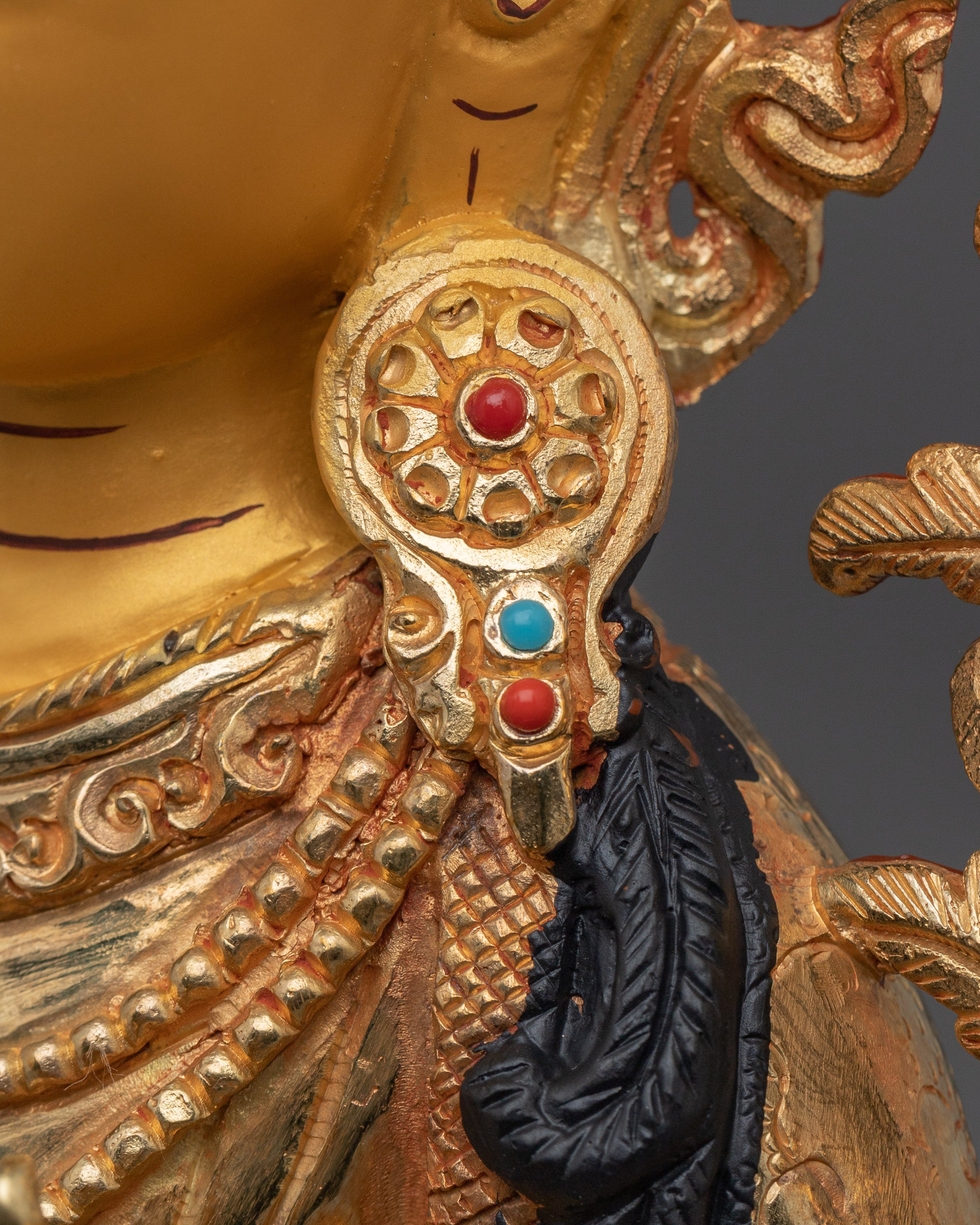 Golden Dharma Protector Manjushri Artwork | Bodhisattva of Transcendent Wisdom