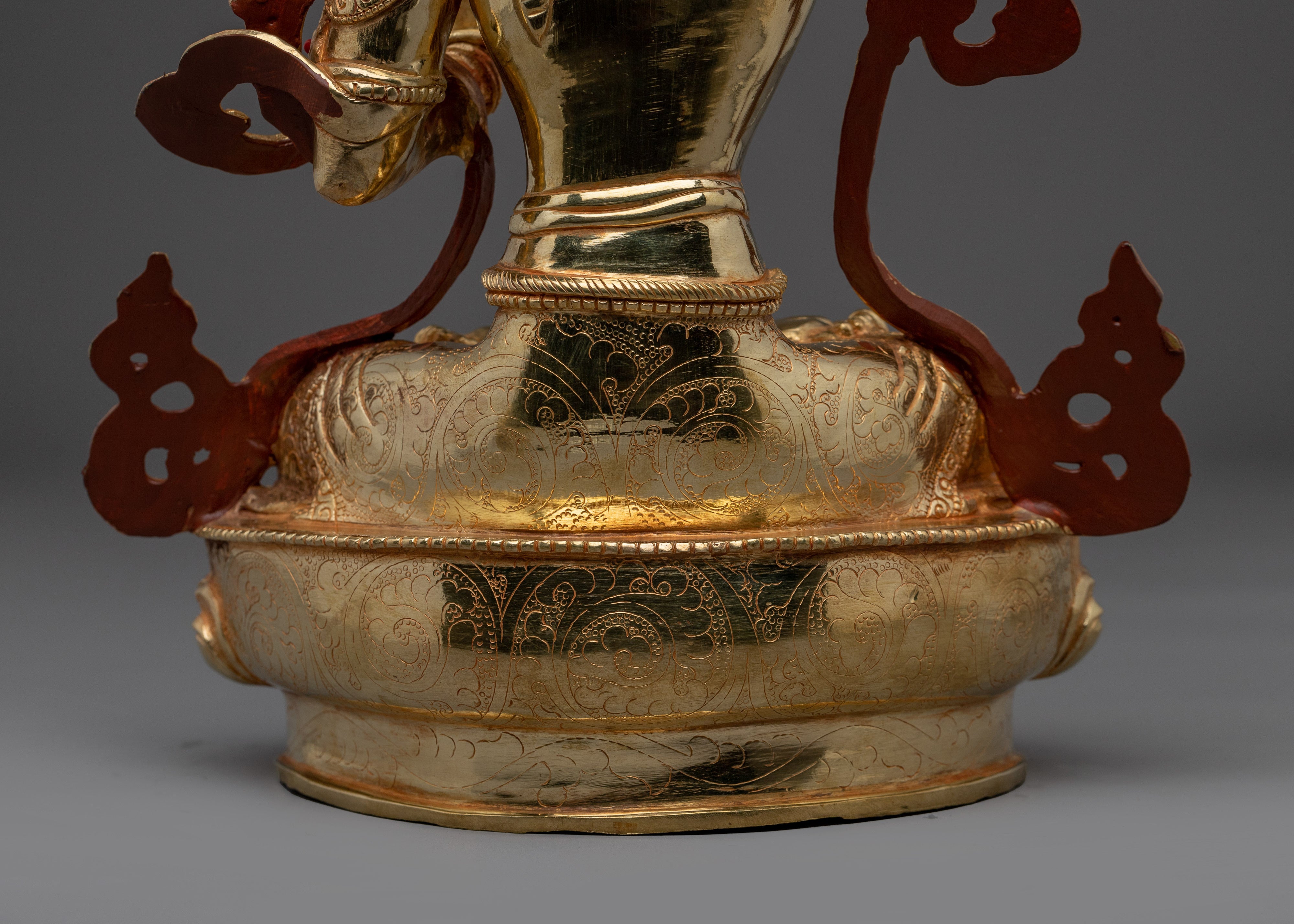 Golden Dharma Protector Manjushri Artwork | Bodhisattva of Transcendent Wisdom