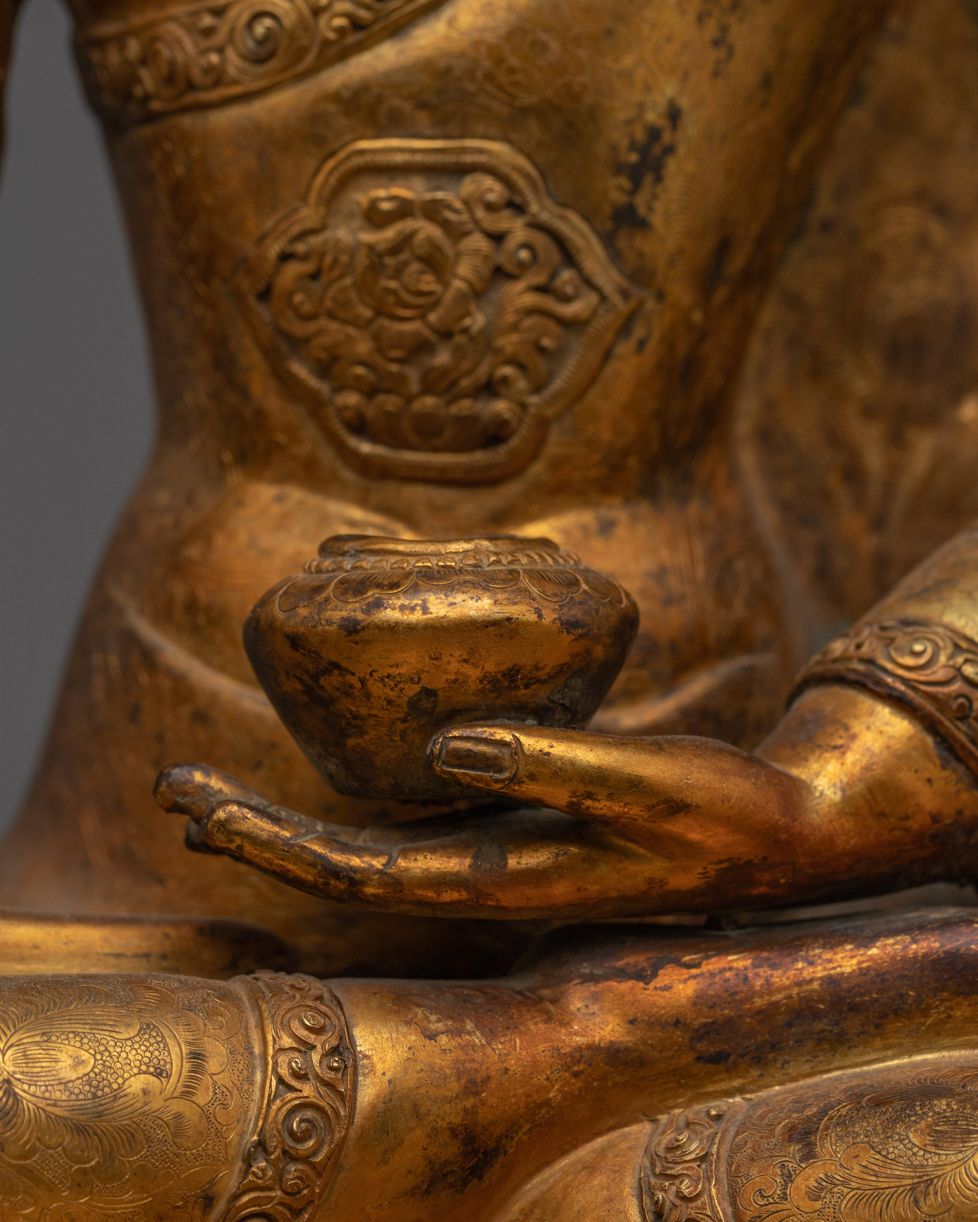 Handmade Copper Shakyamuni Buddha Art | Meditation Altar Decor