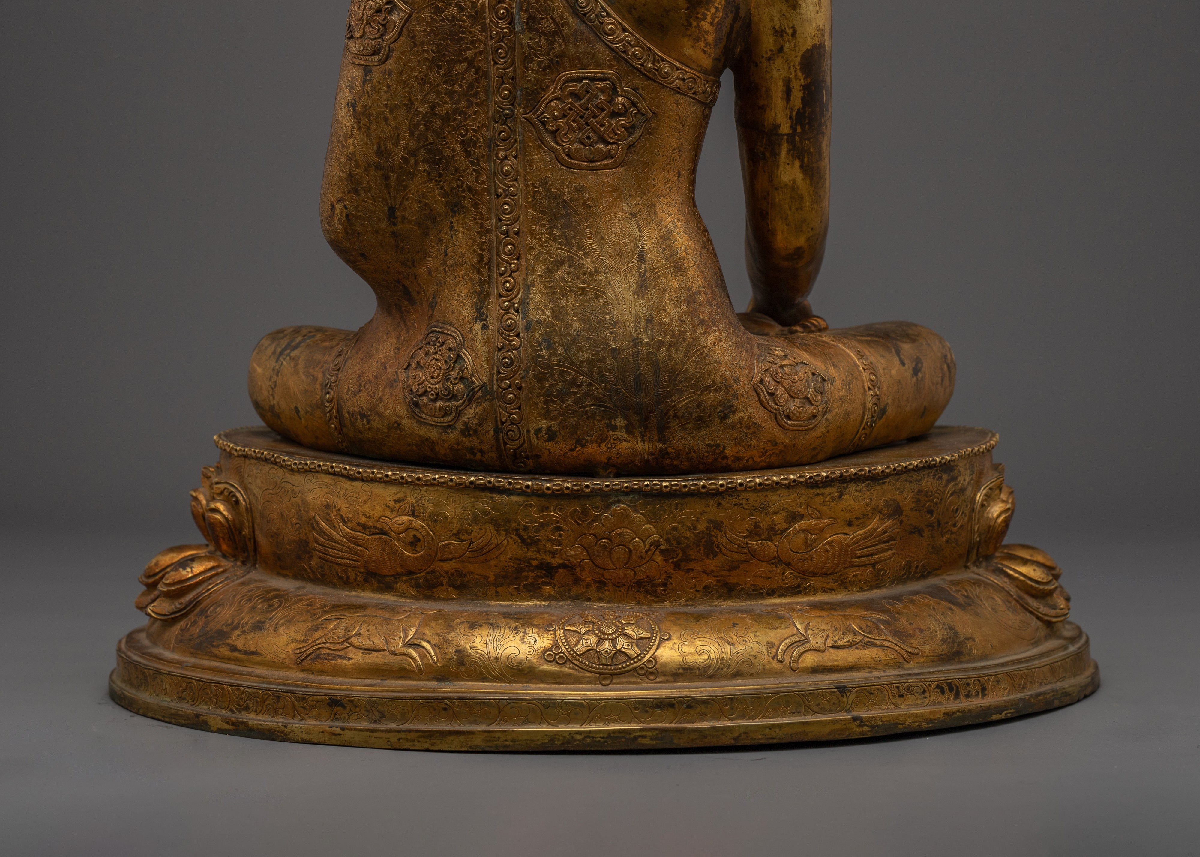 Handmade Copper Shakyamuni Buddha Art | Meditation Altar Decor