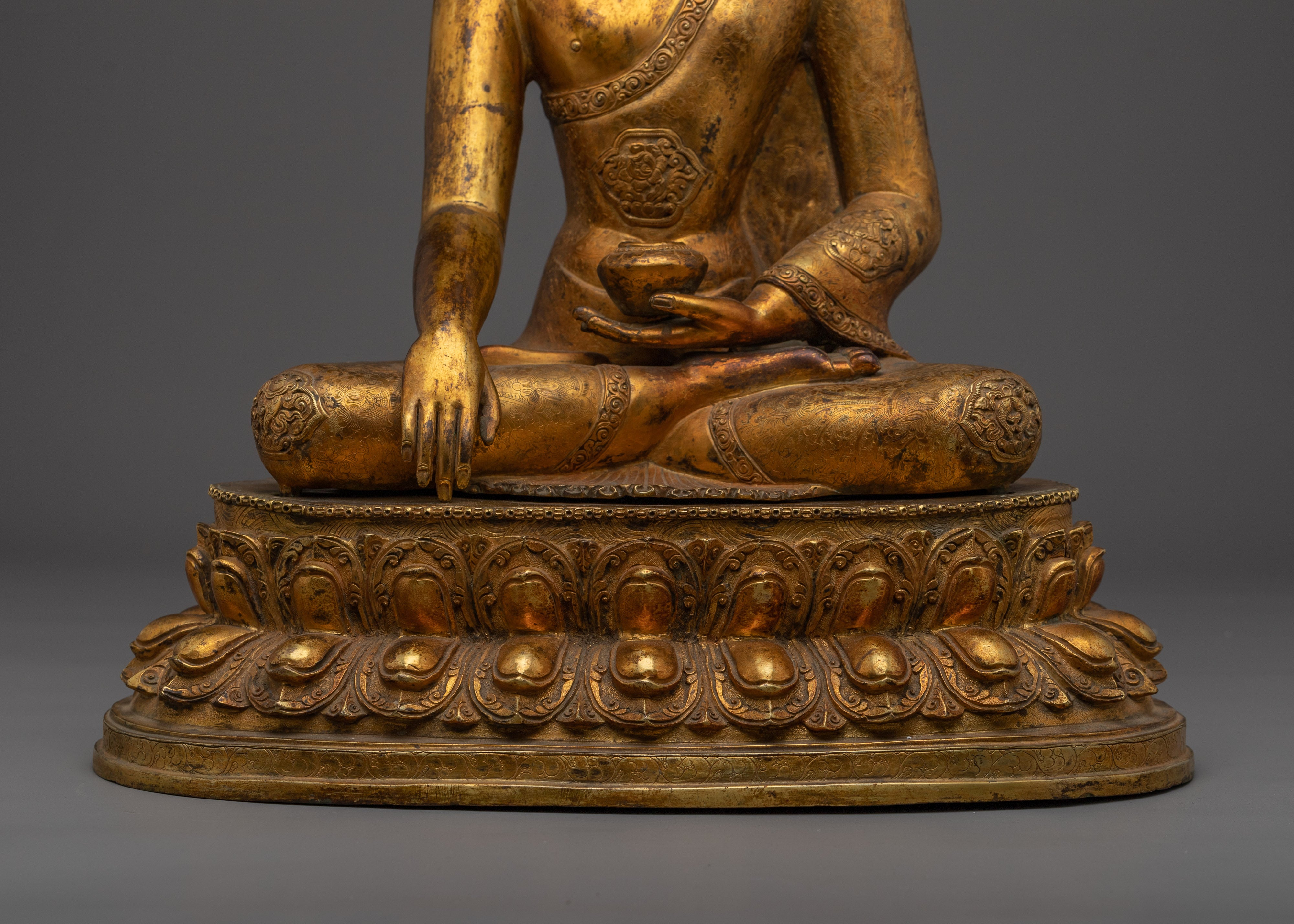 Handmade Copper Shakyamuni Buddha Art | Meditation Altar Decor