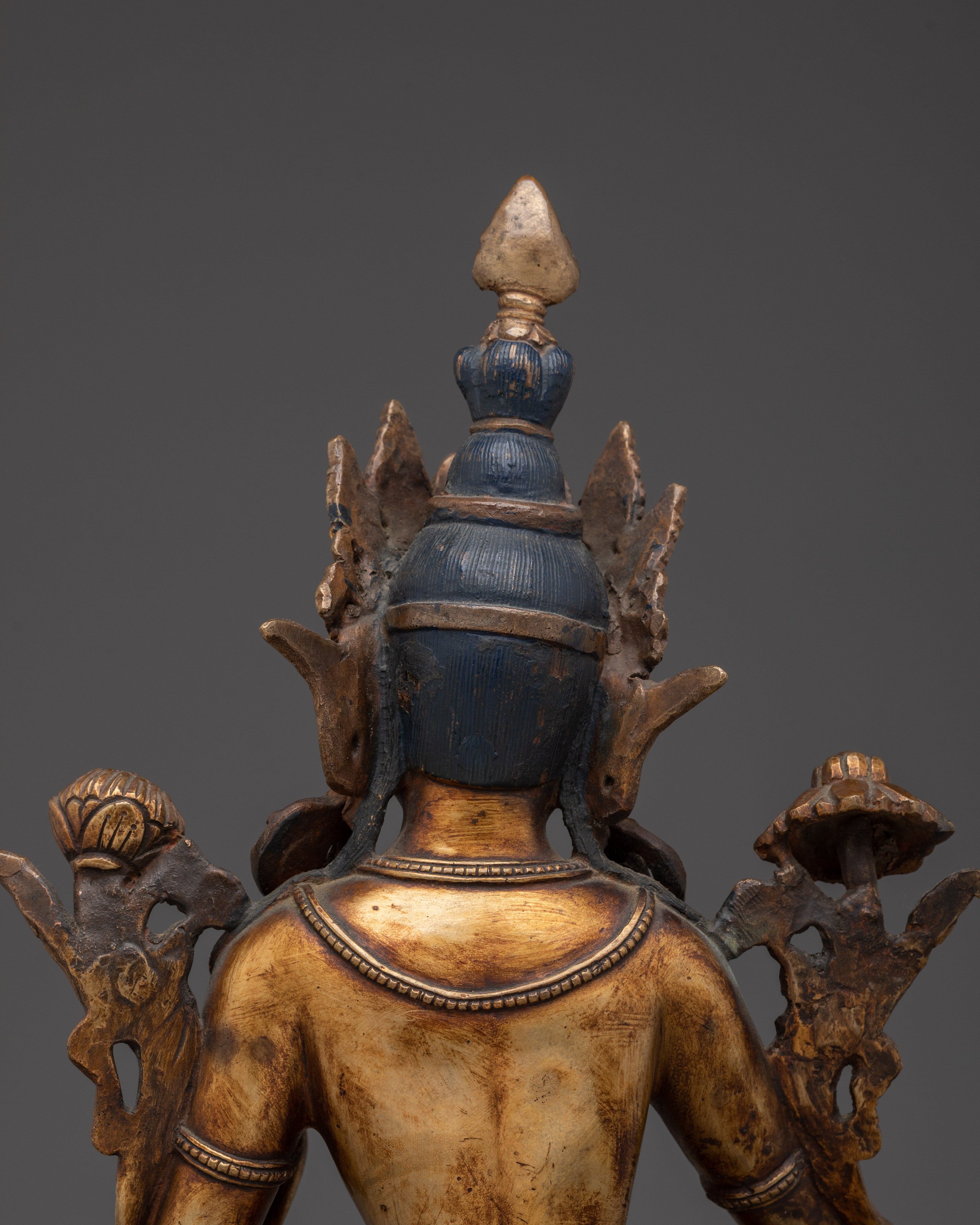 Green Tara Copper Statue -Saviouress from Fear | Mother of Compassion