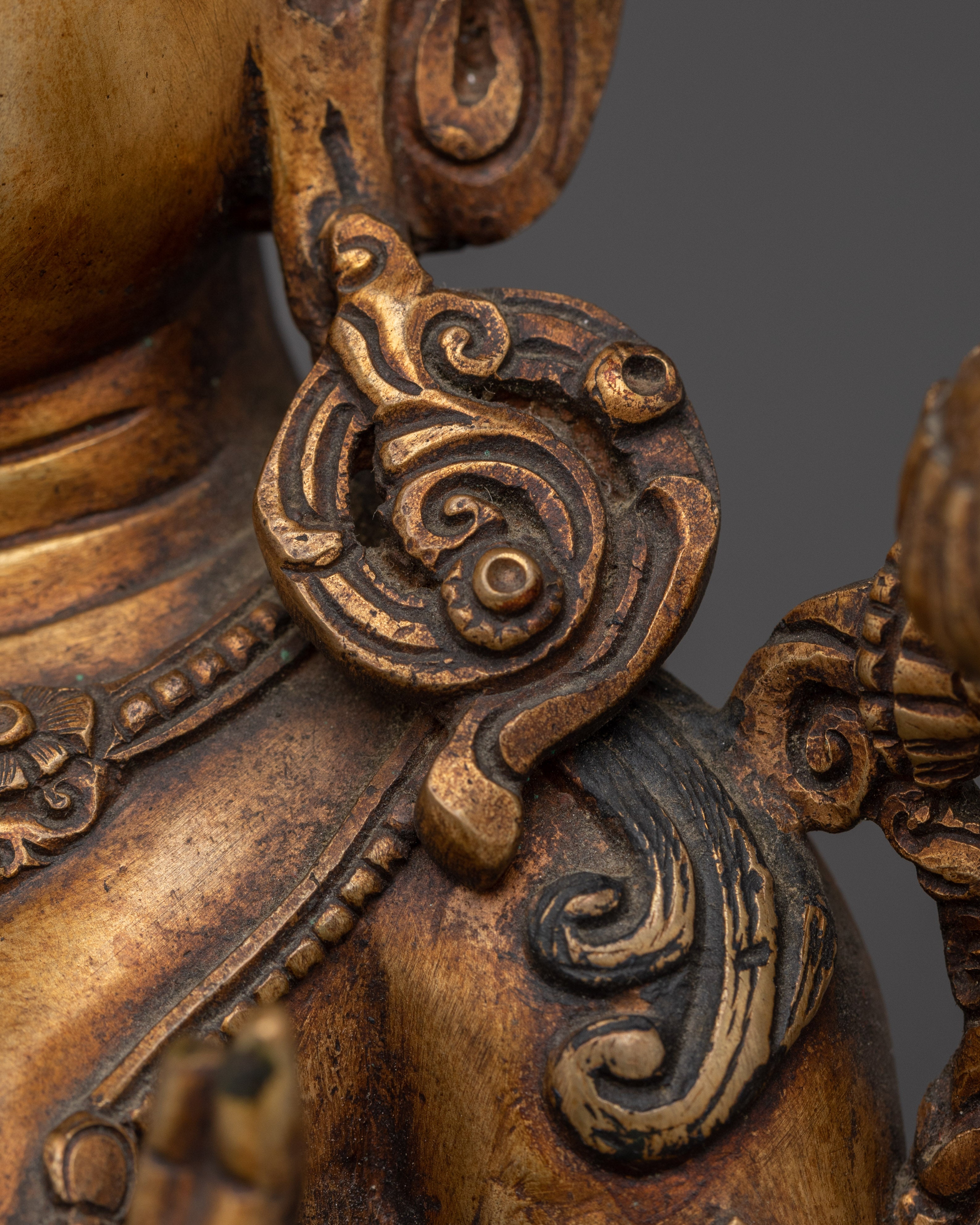 Green Tara Copper Statue -Saviouress from Fear | Mother of Compassion