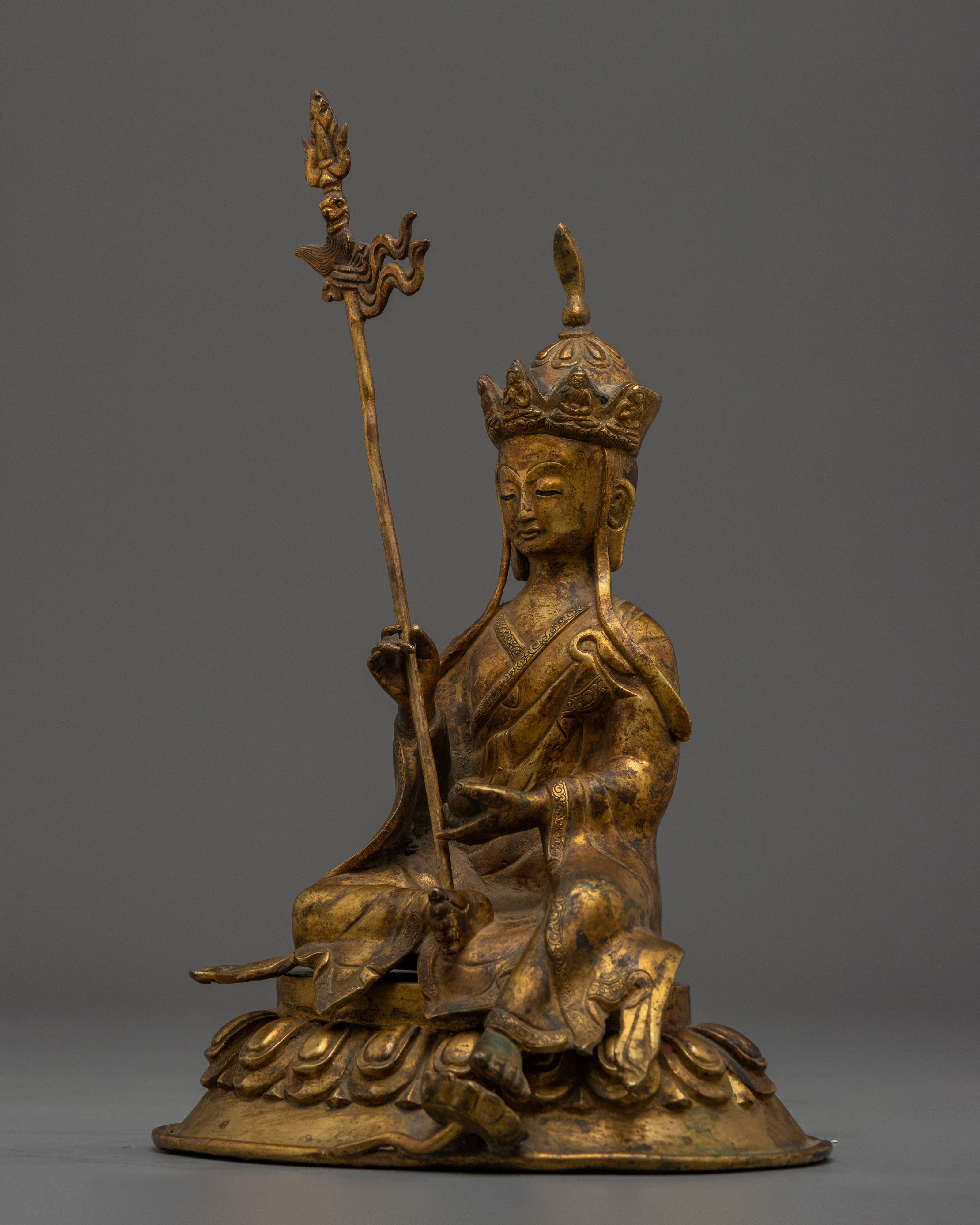 Copper Kshitigarbha Statue | Bodhisattva of Great Vows