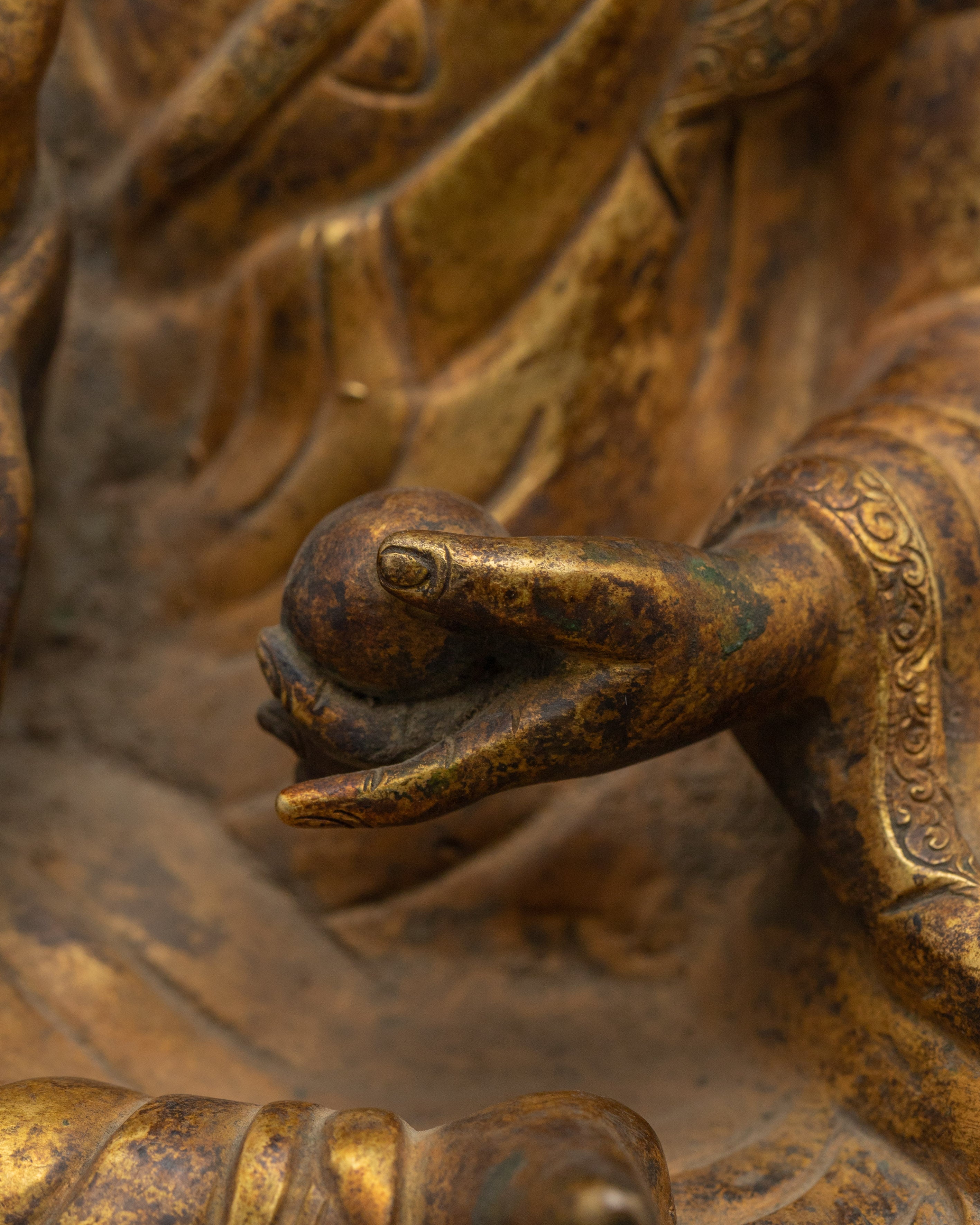 Copper Kshitigarbha Statue | Bodhisattva of Great Vows