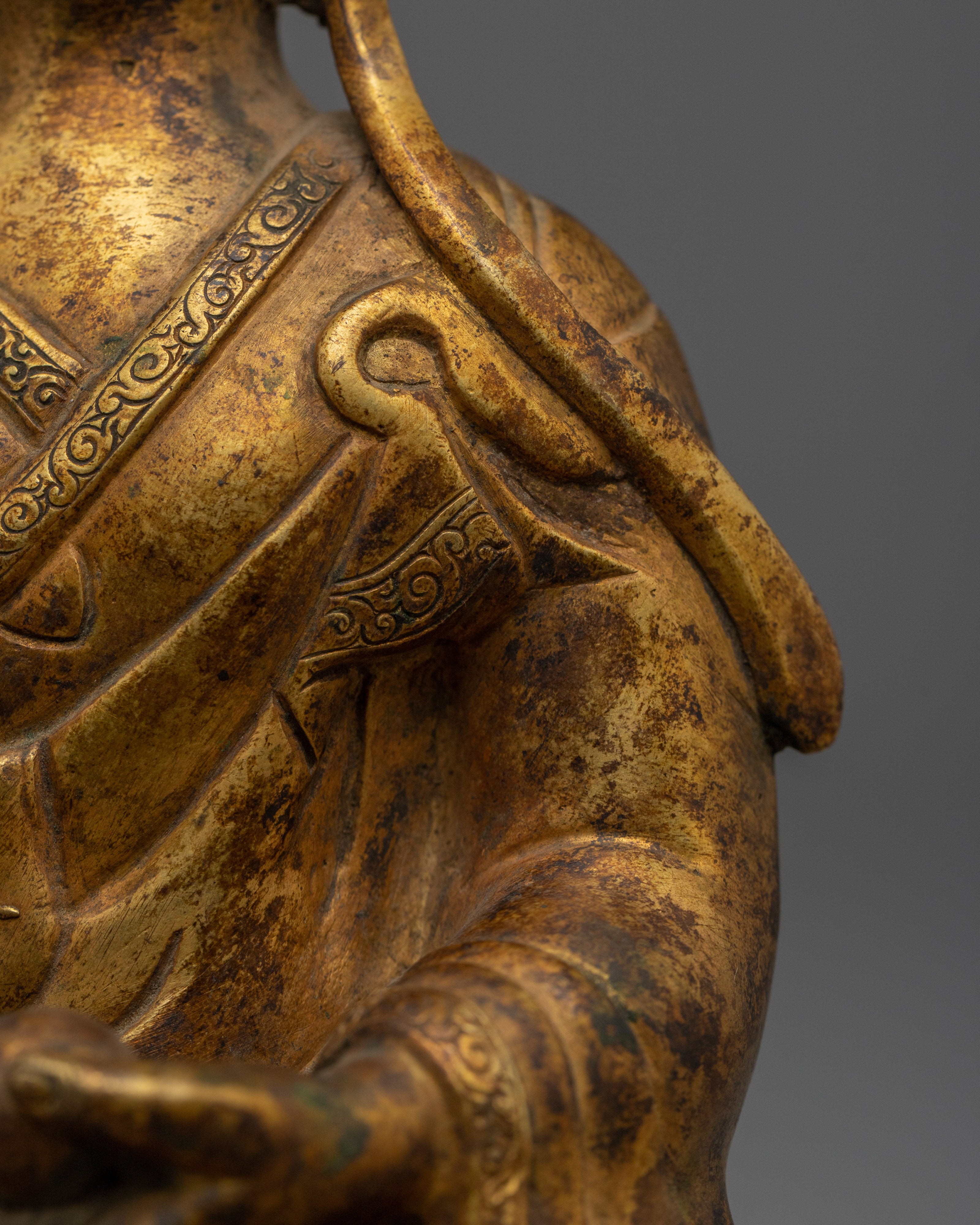 Copper Kshitigarbha Statue | Bodhisattva of Great Vows