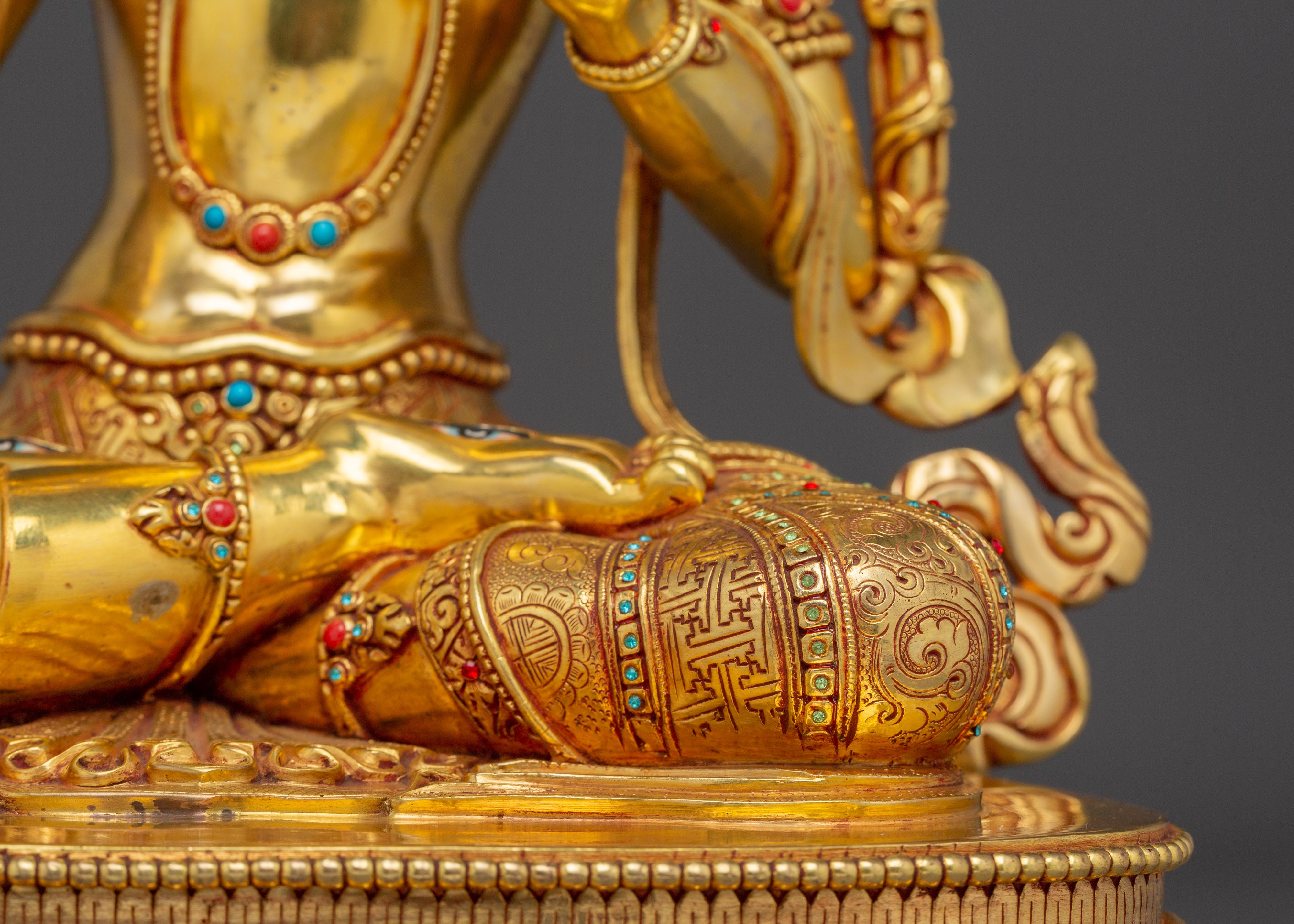 Serene White Tara Copper Sculpture | Sita Tara Himalayan Artwork