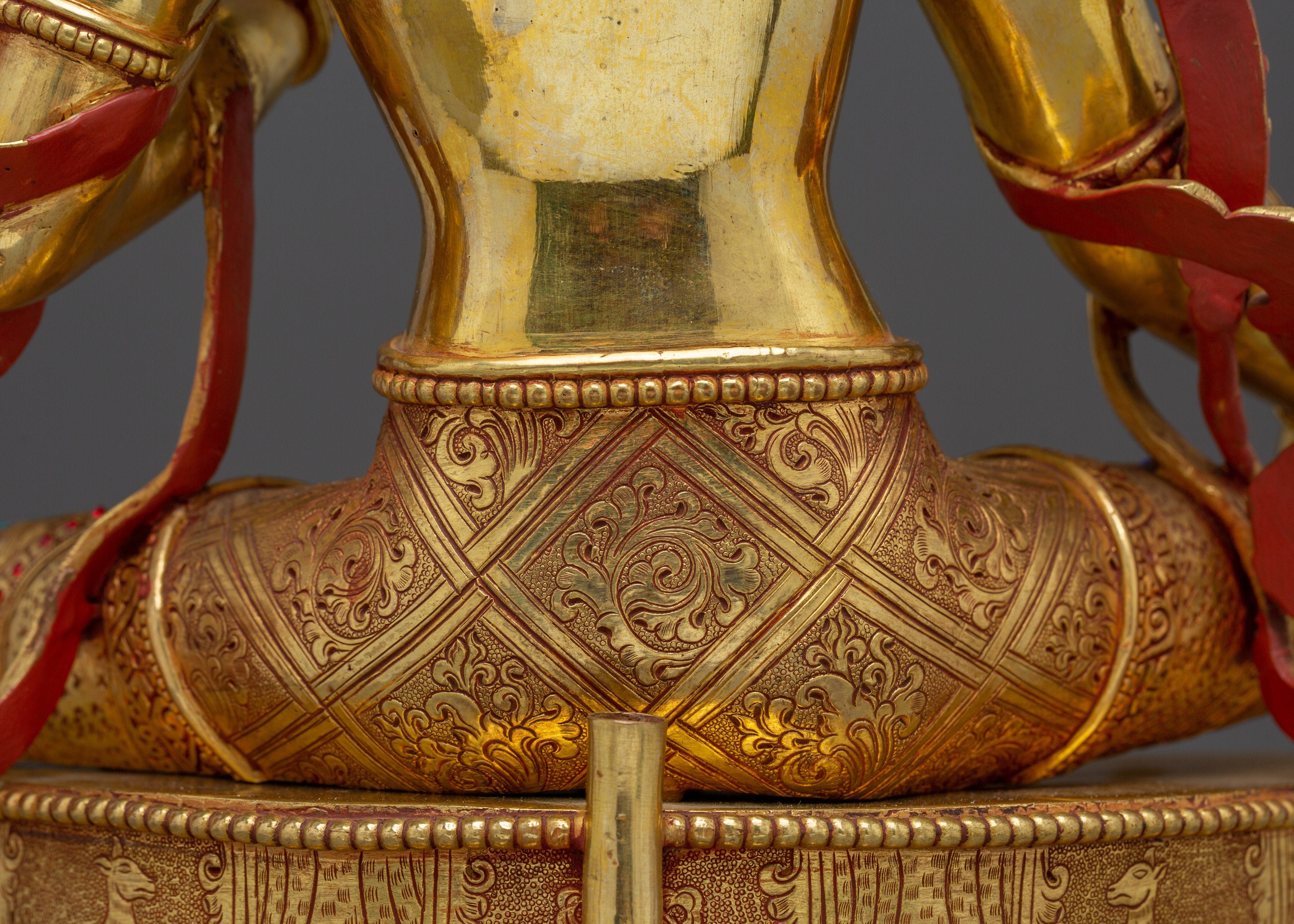 Radiant Shyama Tara Golden Statue | Green Tara - Mother of All Buddhas