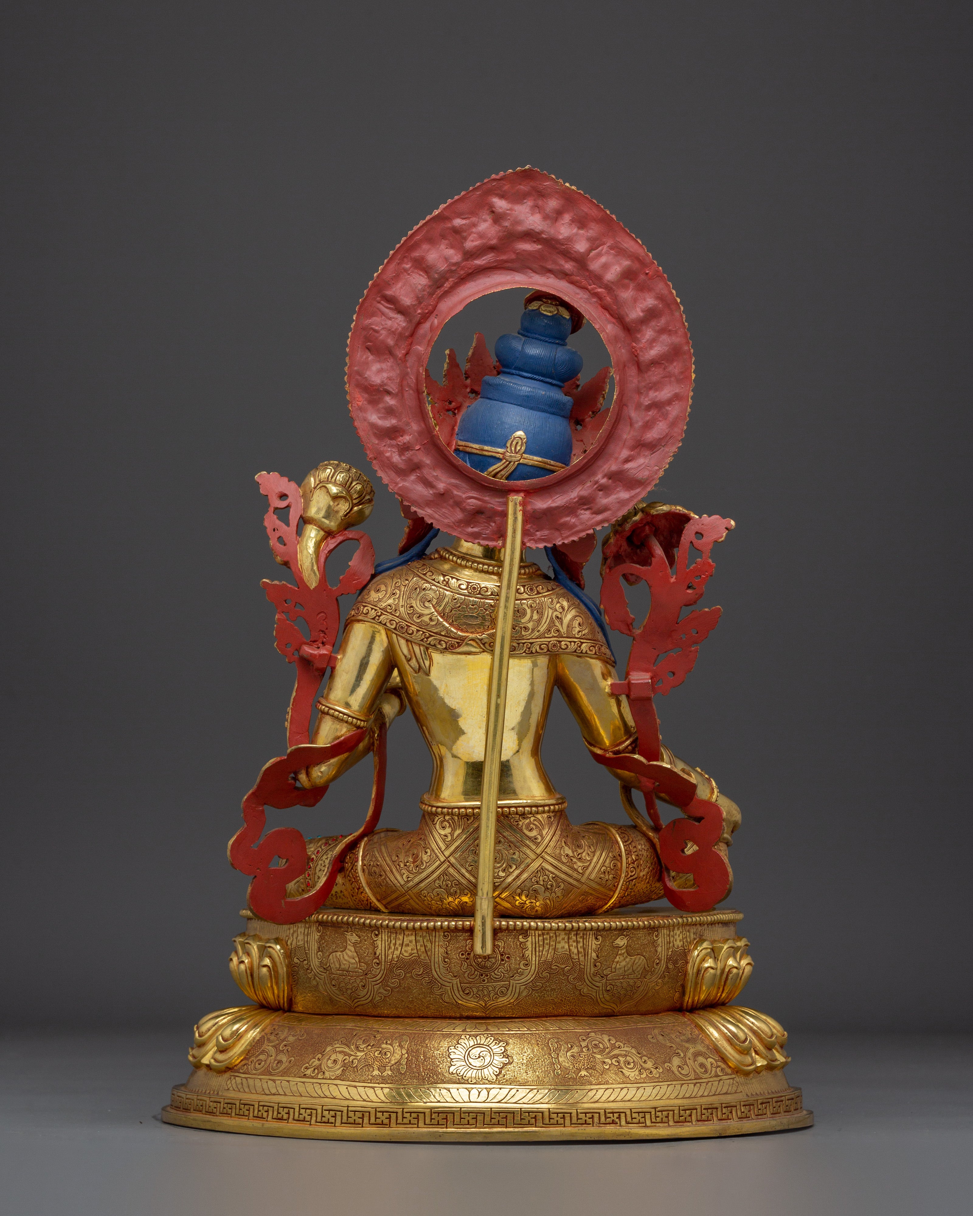 Radiant Shyama Tara Golden Statue | Green Tara - Mother of All Buddhas