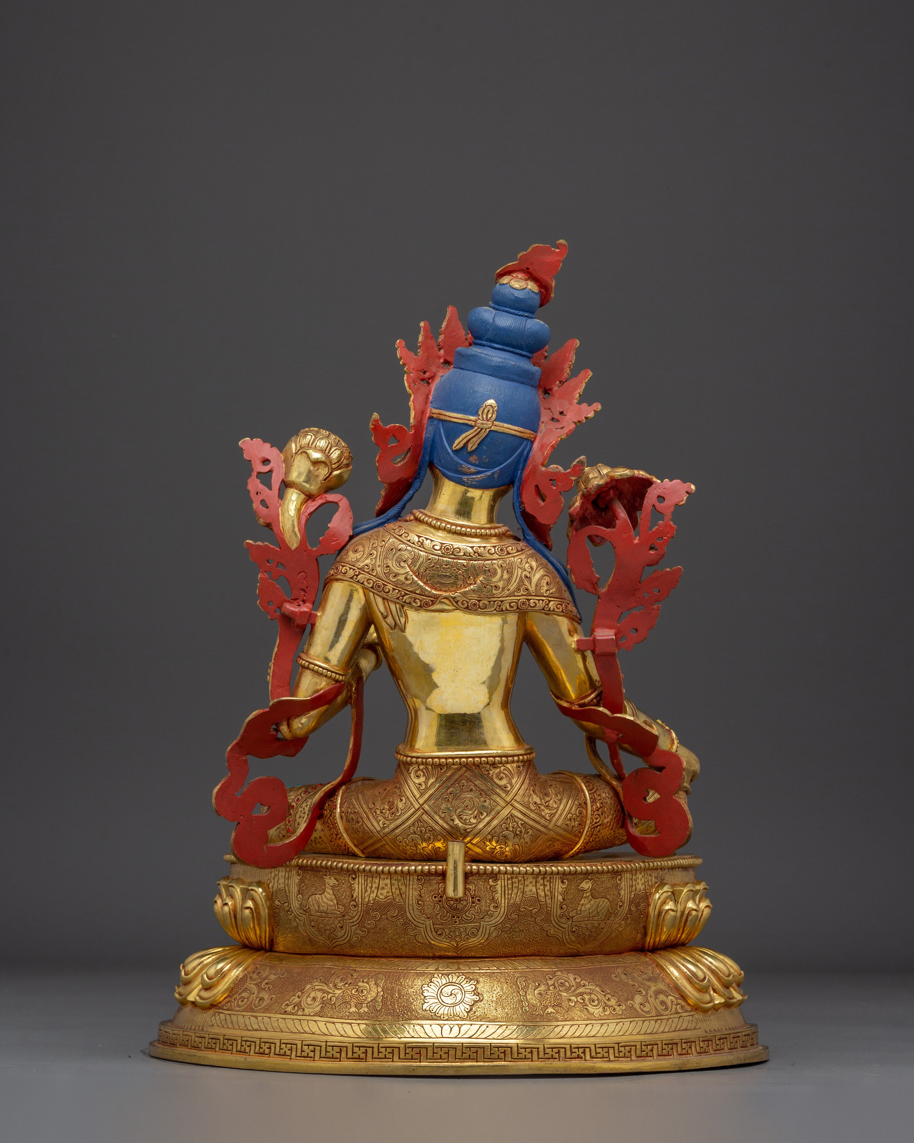 Radiant Shyama Tara Golden Statue | Green Tara - Mother of All Buddhas