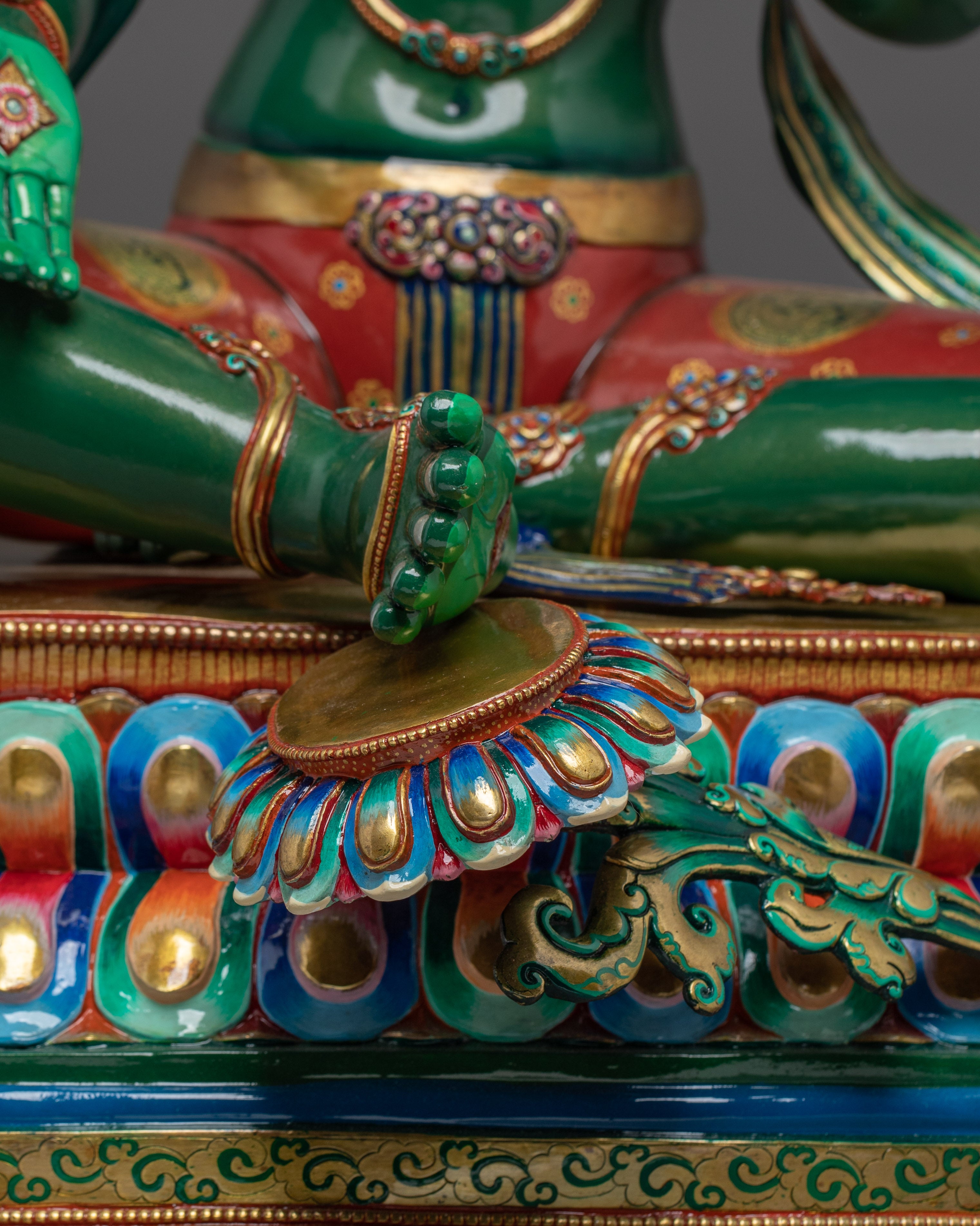 Colorful Female Deity Green Tara | Mother of All Buddhas