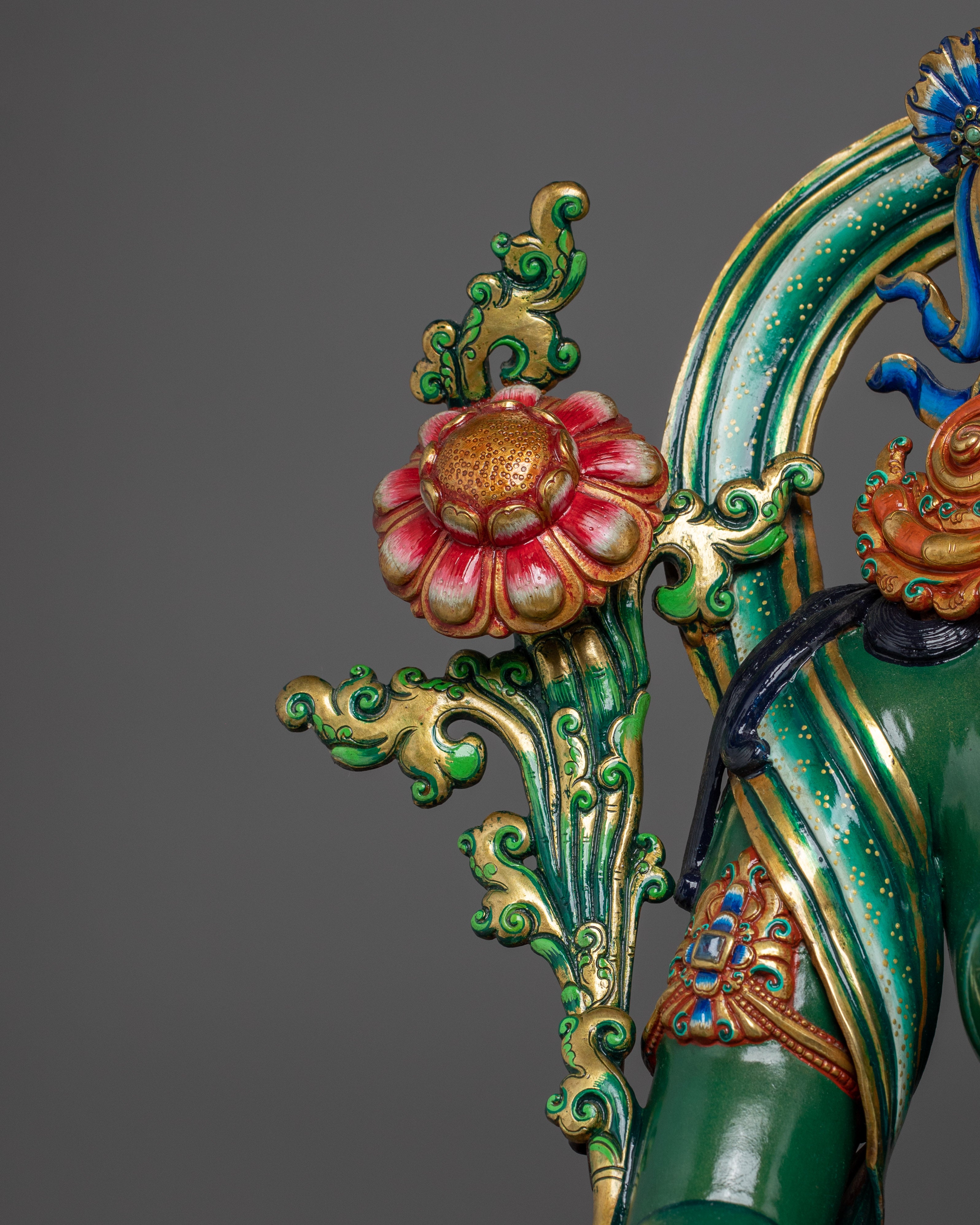 Colorful Female Deity Green Tara | Mother of All Buddhas