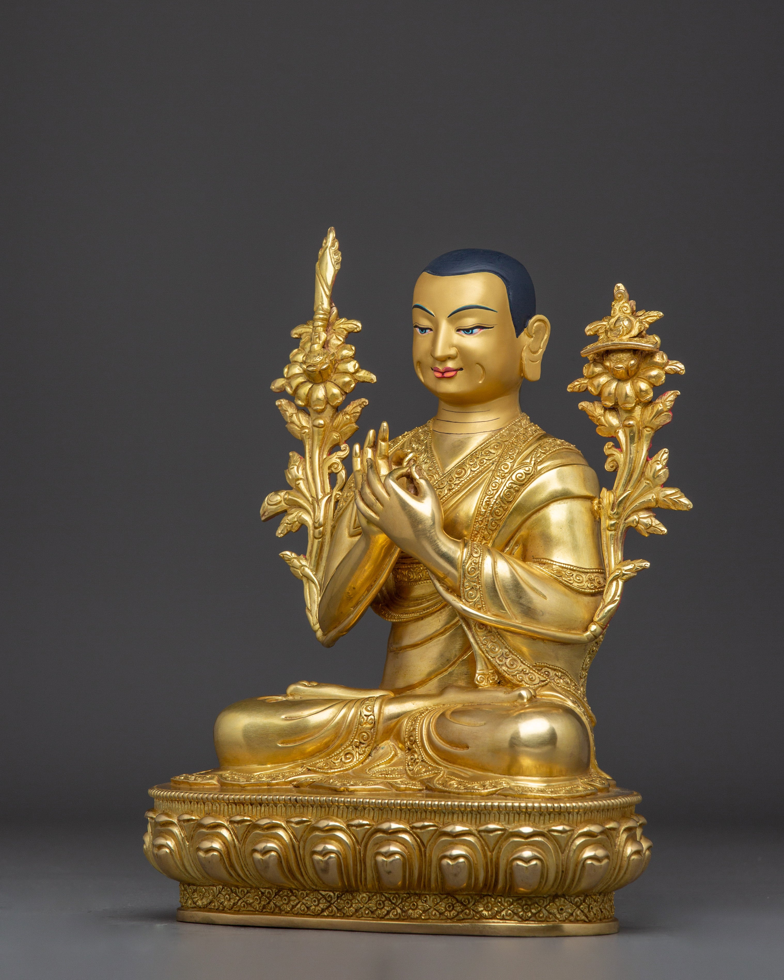 Tibetan Lama Trio | Je Tsongkhapa with Disciples