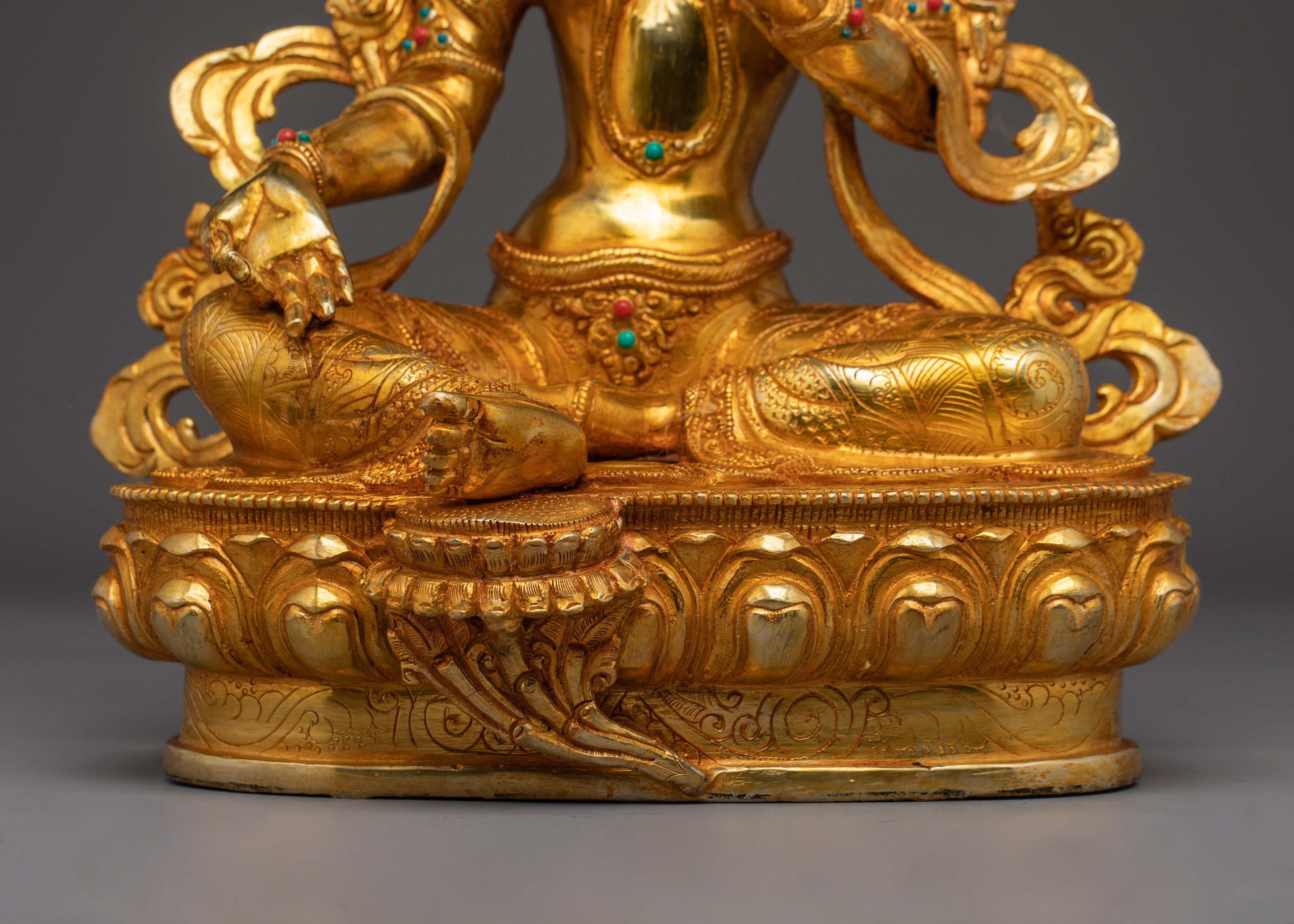 Shyama Tara Bodhisattva Handmade Art | Himalayan Green Tara Statue