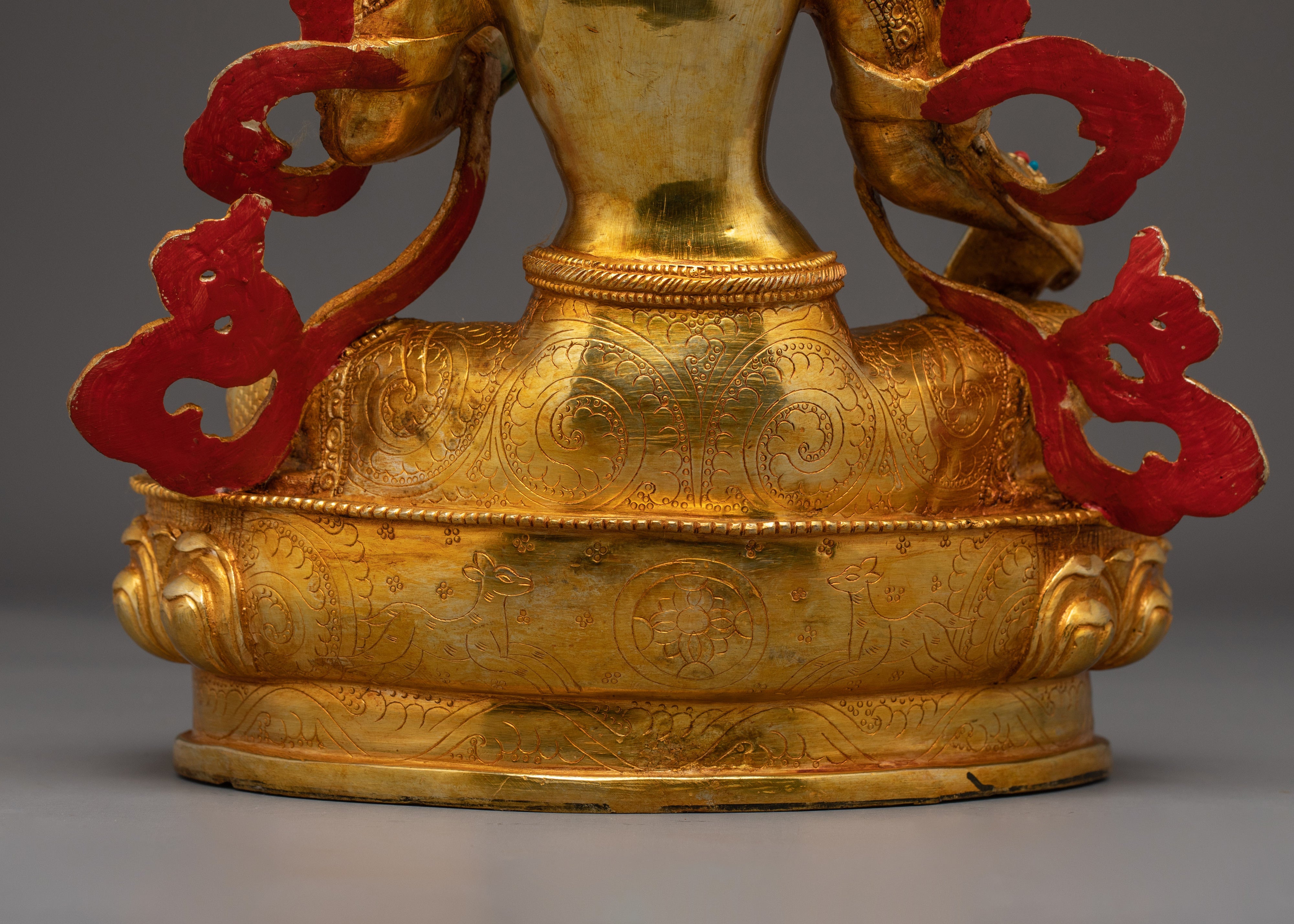 Shyama Tara Bodhisattva Handmade Art | Himalayan Green Tara Statue