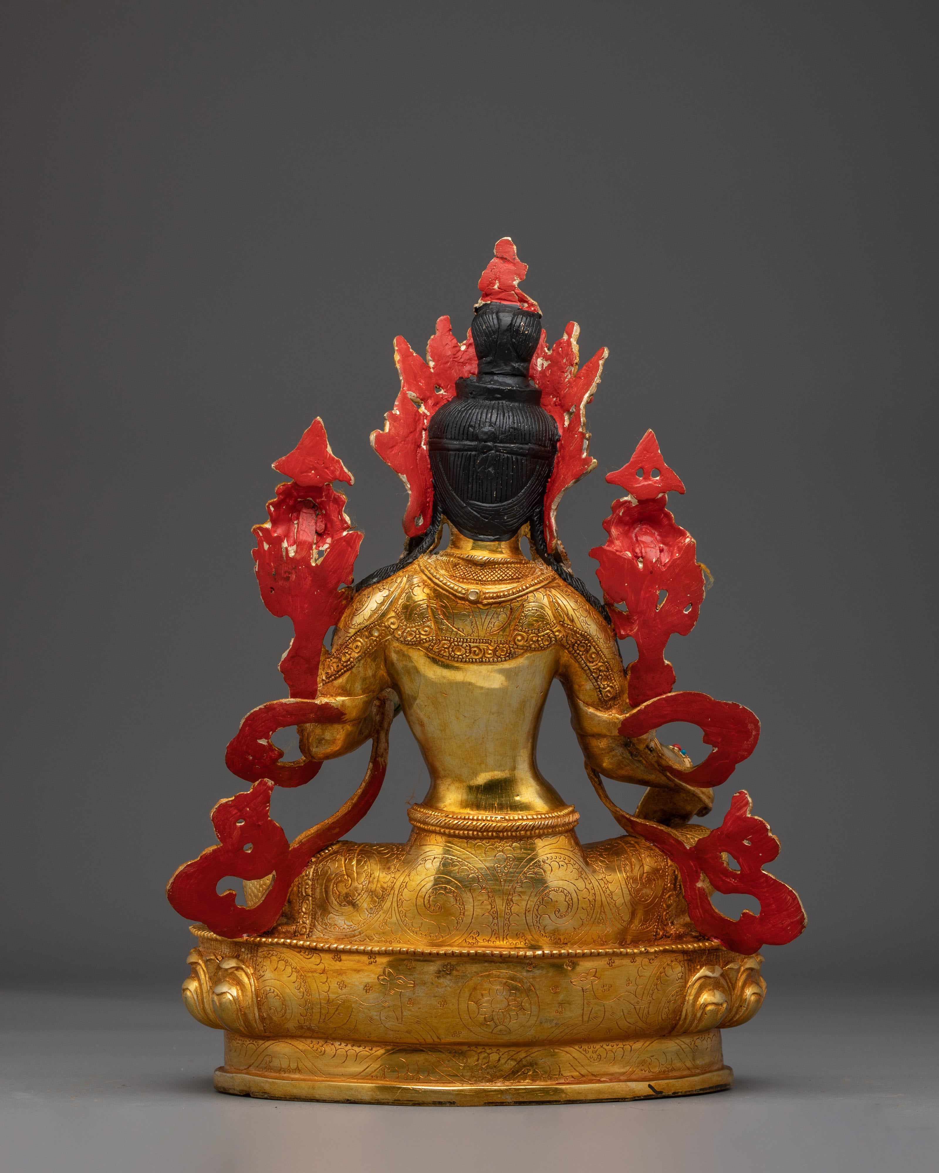 Shyama Tara Bodhisattva Handmade Art | Himalayan Green Tara Statue