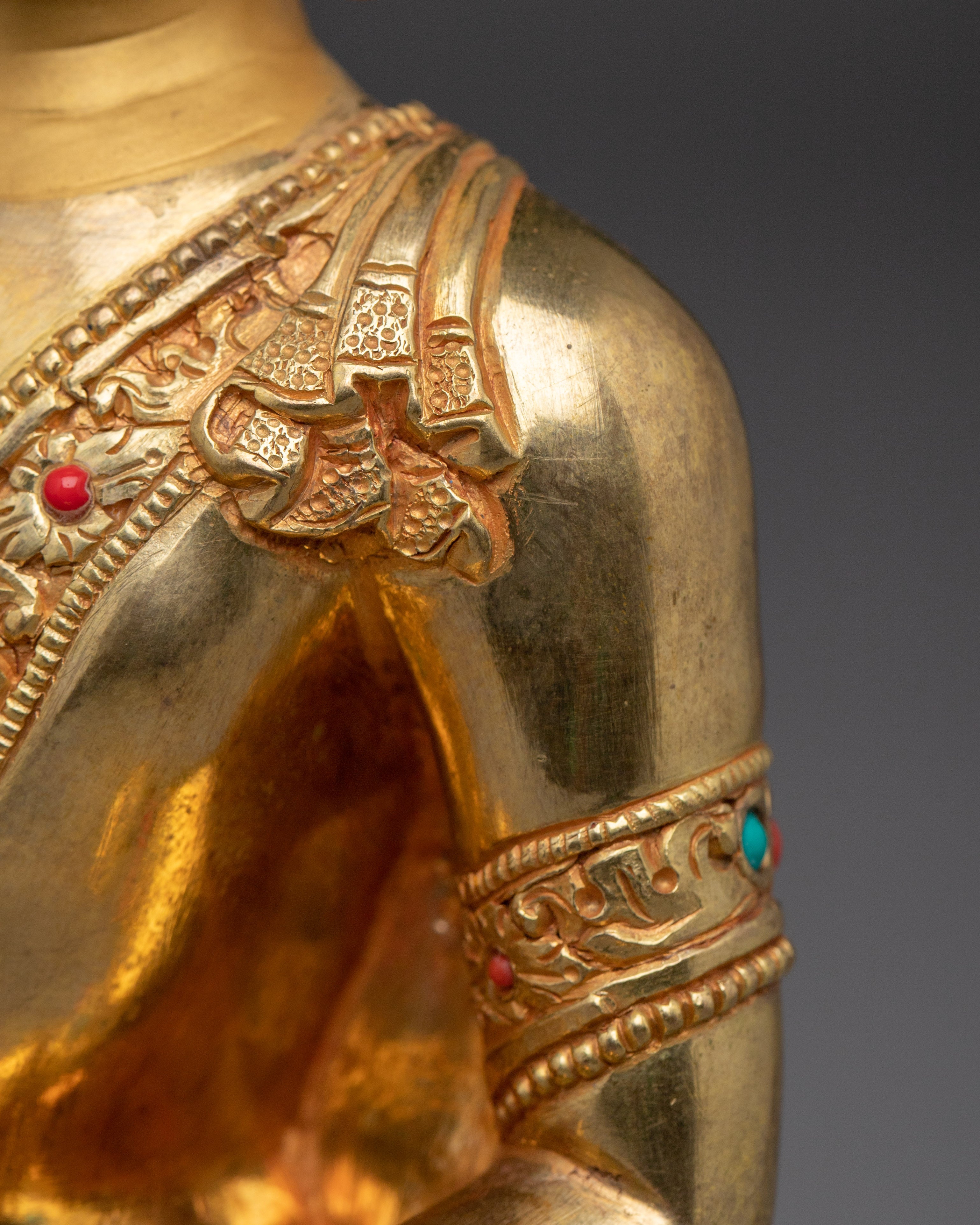 Handmade Copper Artwork Shakyamuni Buddha Statue | Perfect for Spiritual Spaces