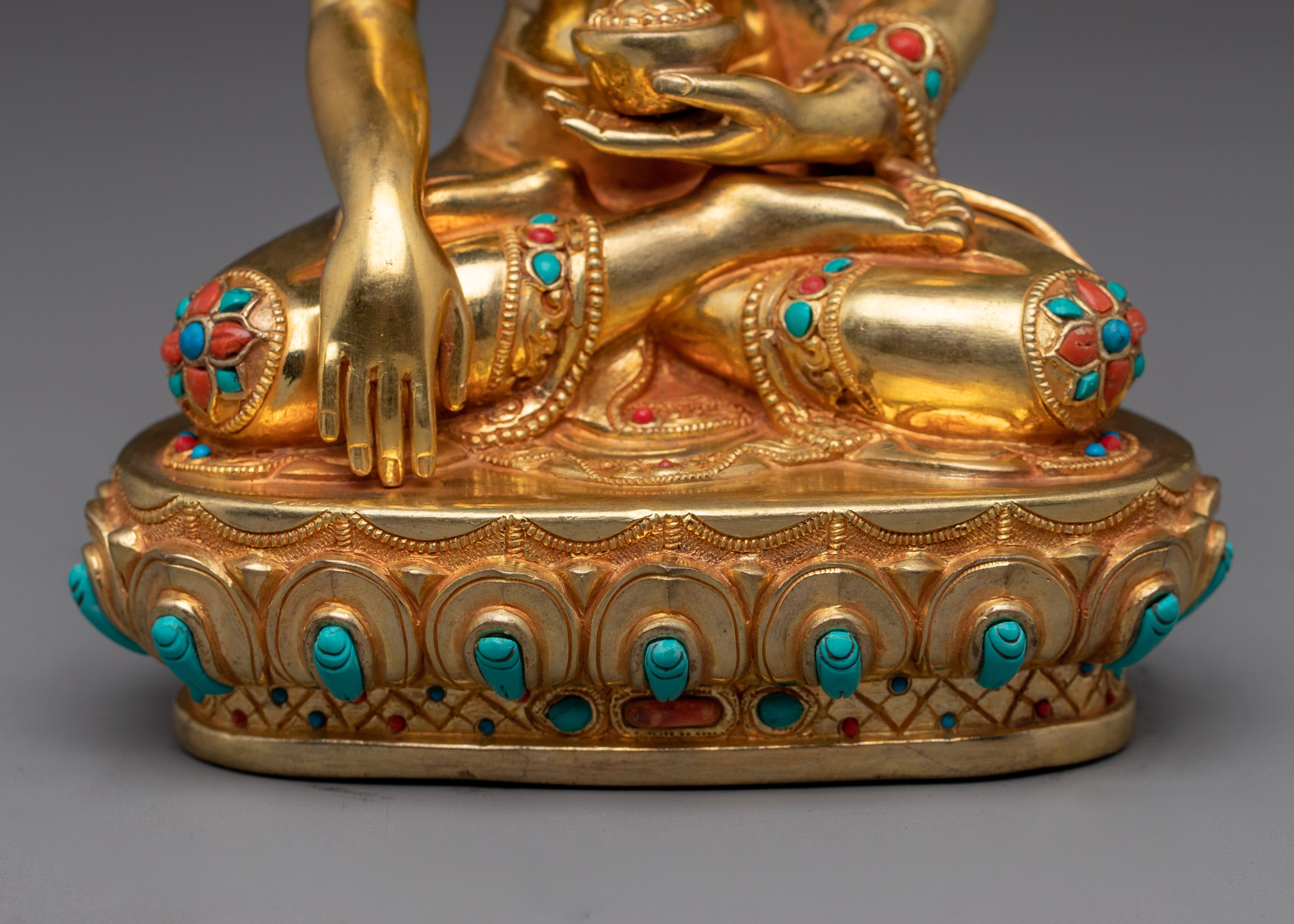 Handmade Copper Artwork Shakyamuni Buddha Statue | Perfect for Spiritual Spaces