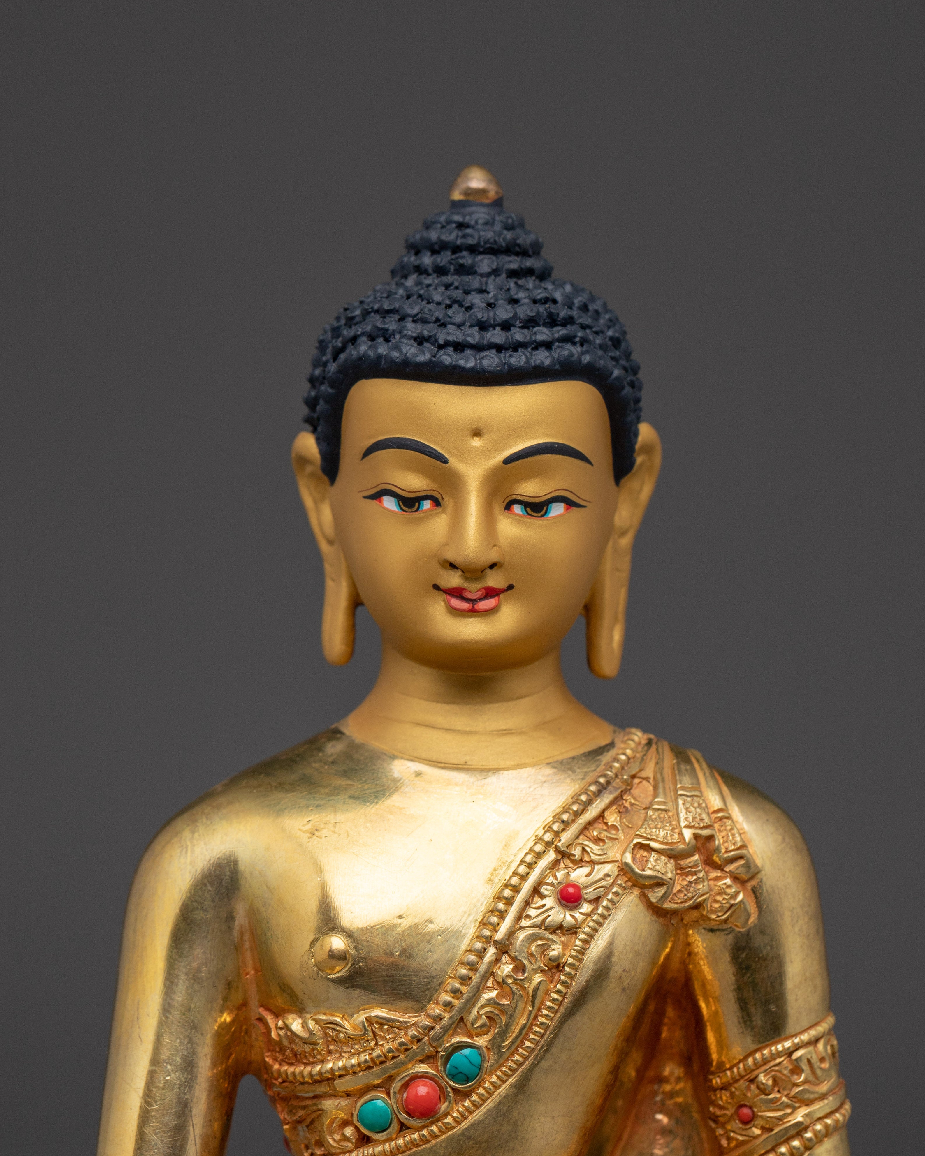 Handmade Copper Artwork Shakyamuni Buddha Statue | Perfect for Spiritual Spaces