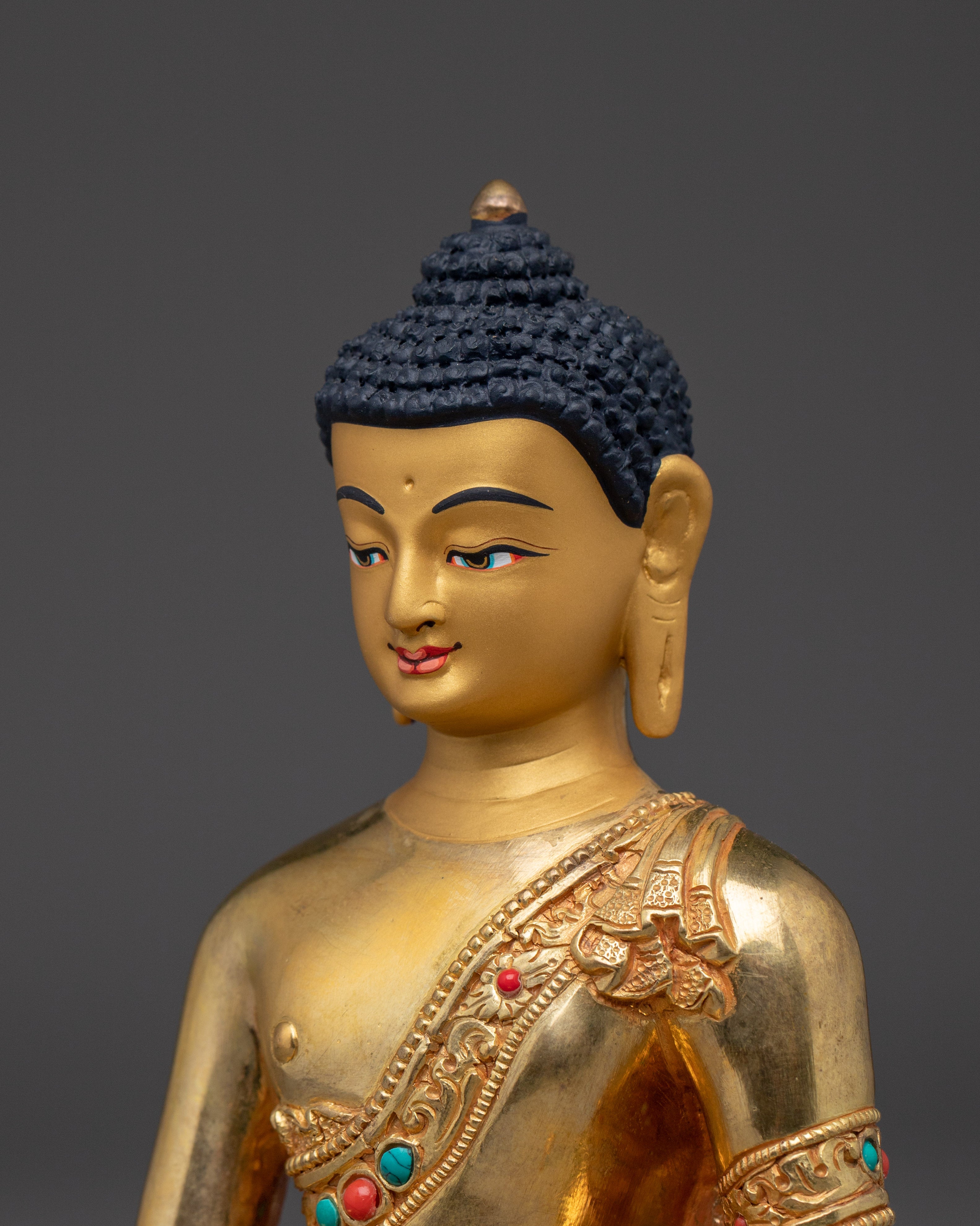 Handmade Copper Artwork Shakyamuni Buddha Statue | Perfect for Spiritual Spaces