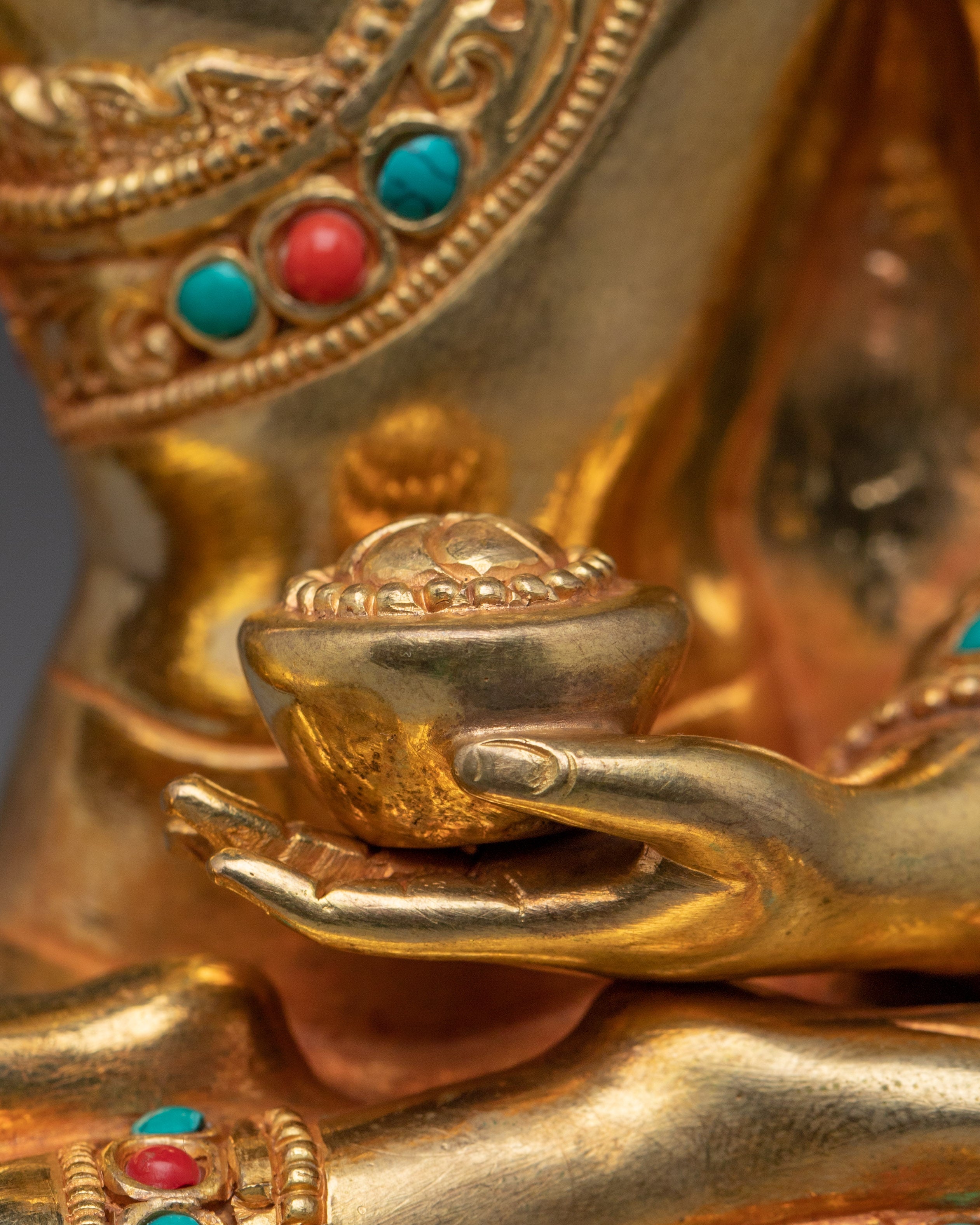 Handmade Copper Artwork Shakyamuni Buddha Statue | Perfect for Spiritual Spaces