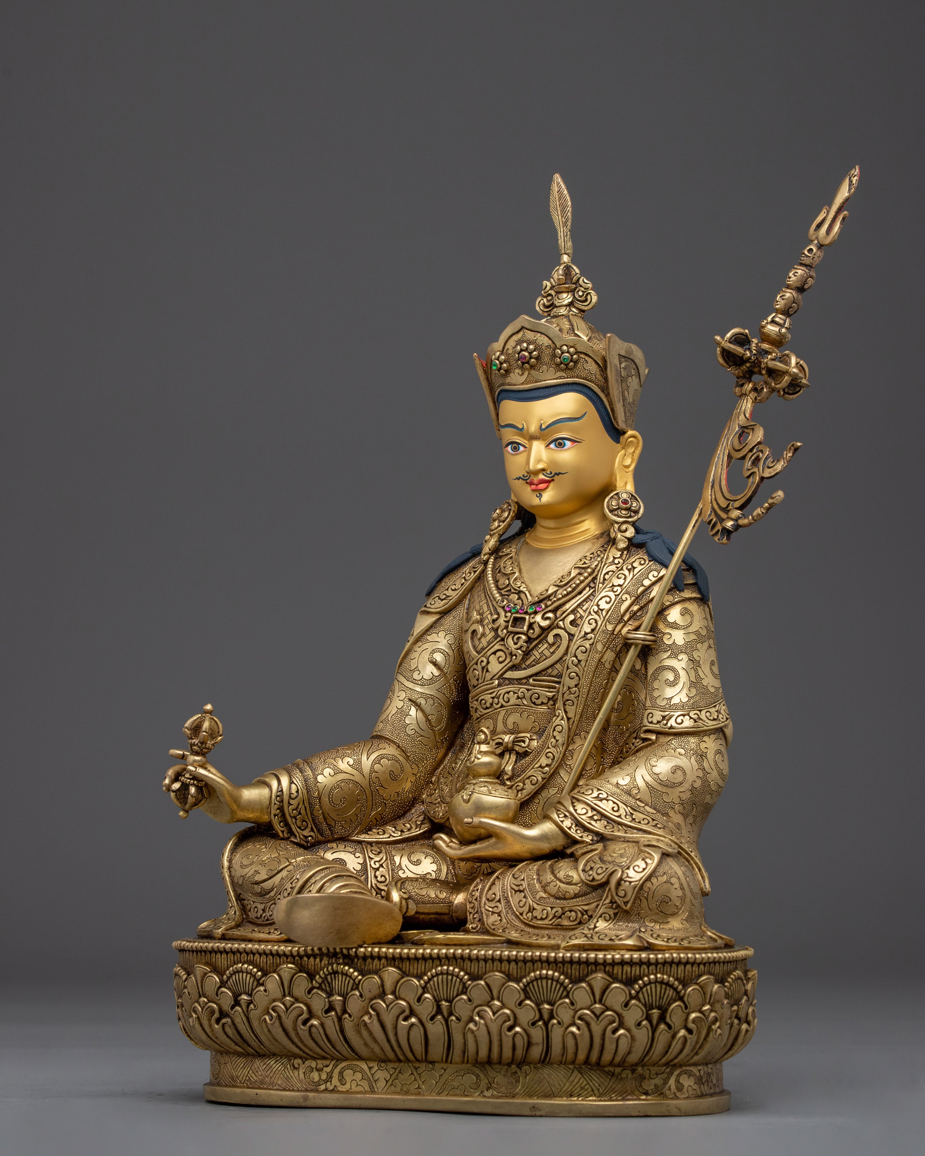 Tibetan Buddhist Art of Guru Rinpoche | Padmasambhava Sculpture
