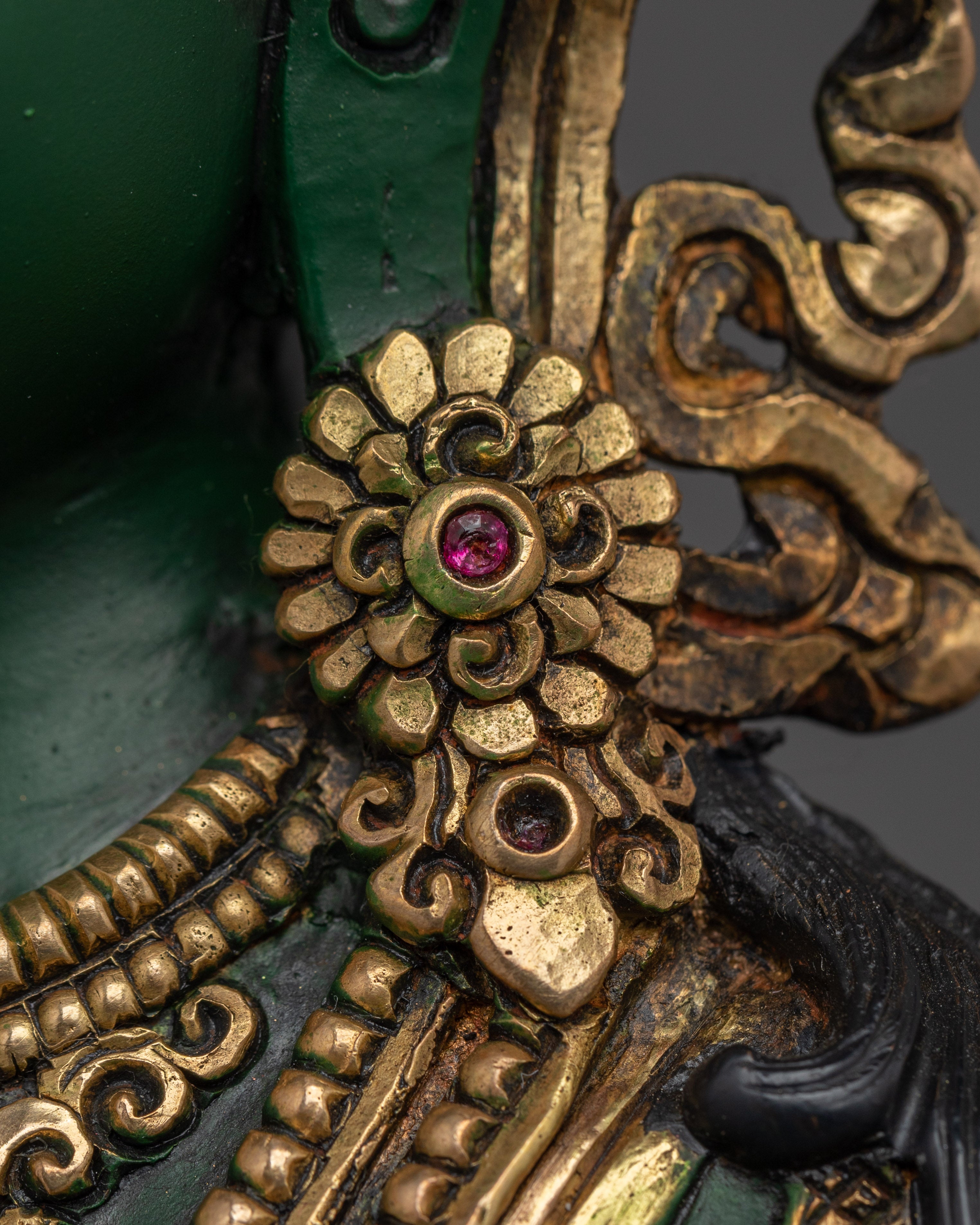 Tibetan Buddhist Goddess Green Tara Statue | Compassionate Deity