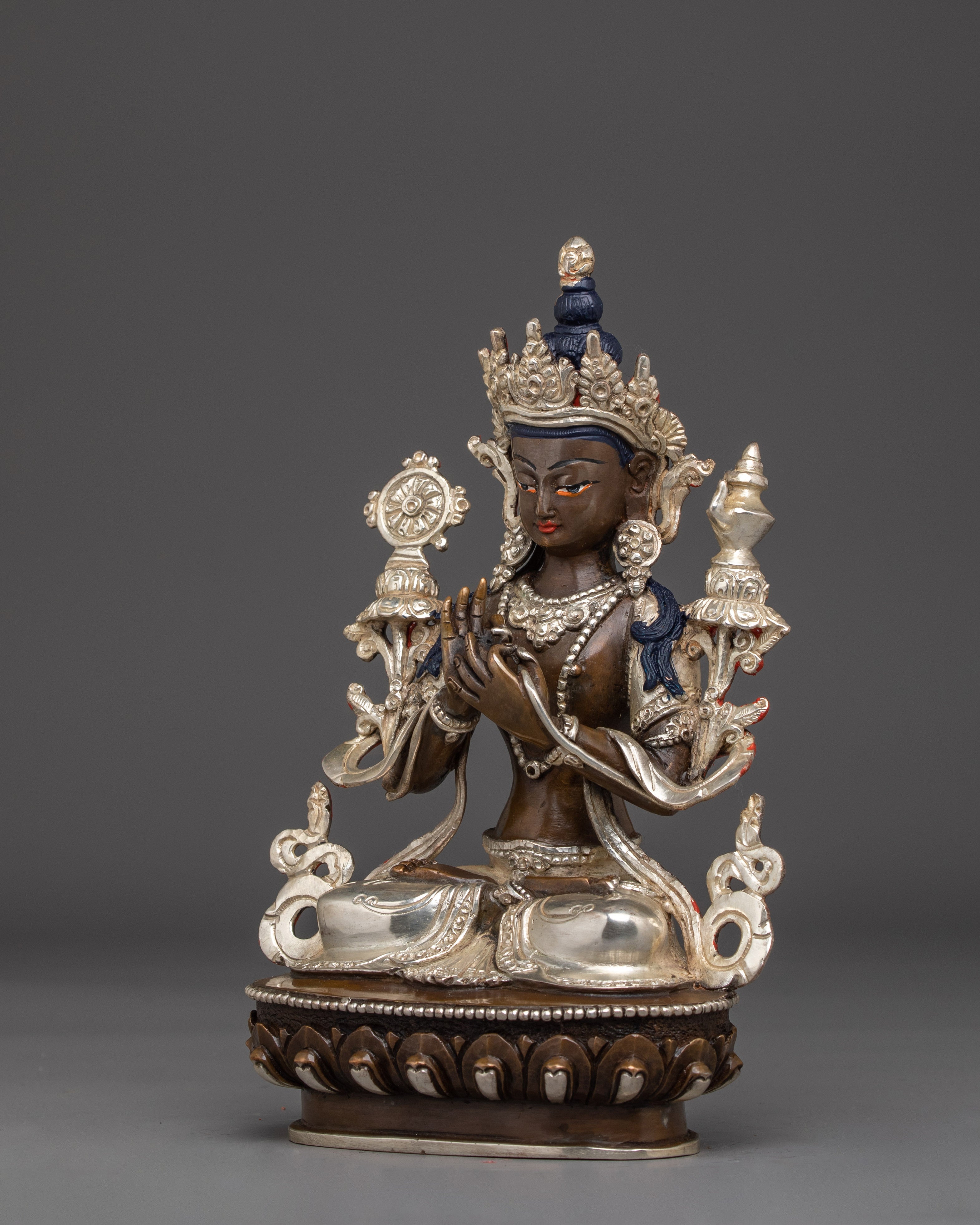 Copper Maitreya Figurine | Loving-Kindness Deity