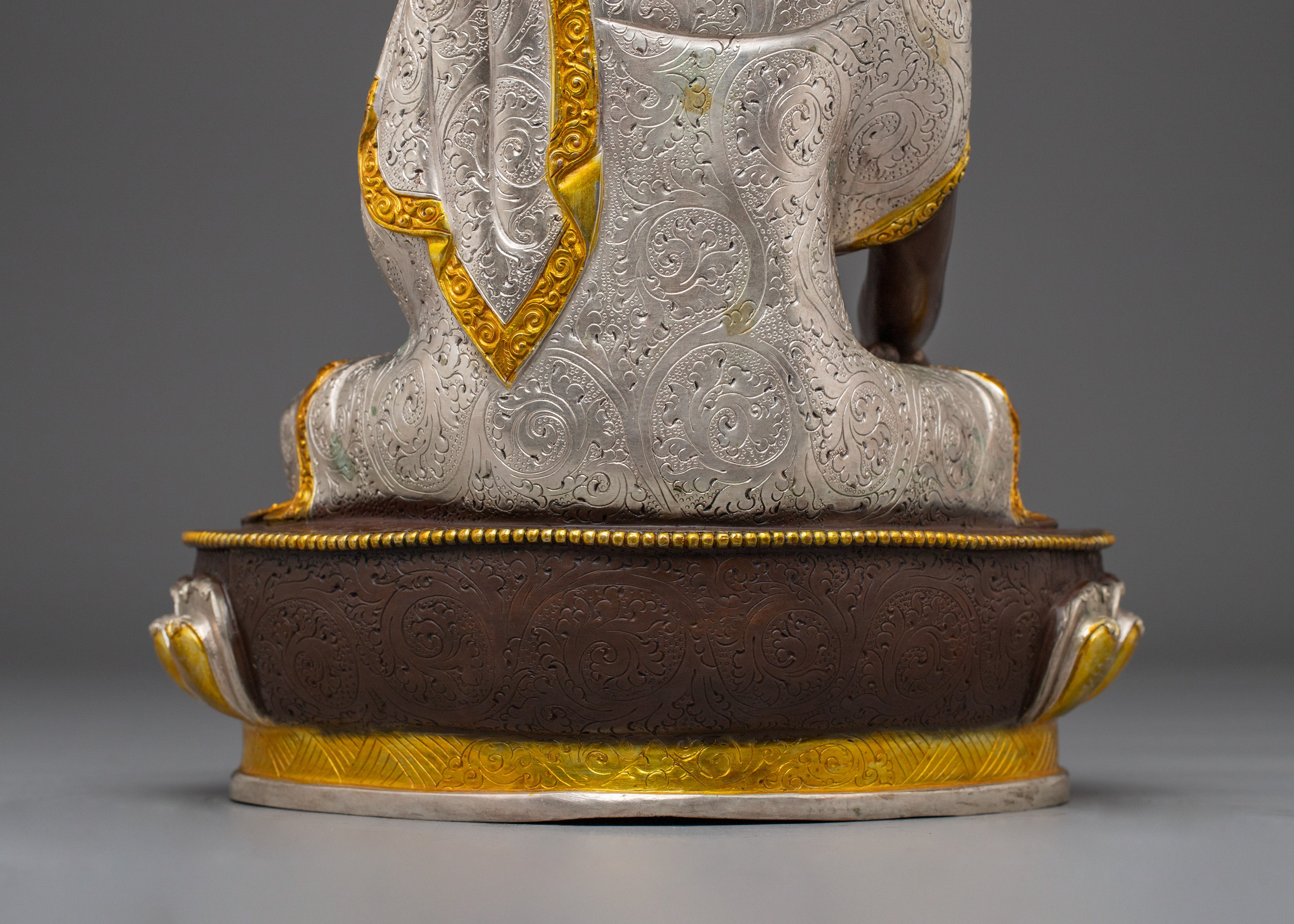 Golden Serene Shakyamuni Buddha Figurine | Enlightenment Symbol Gautama Buddha