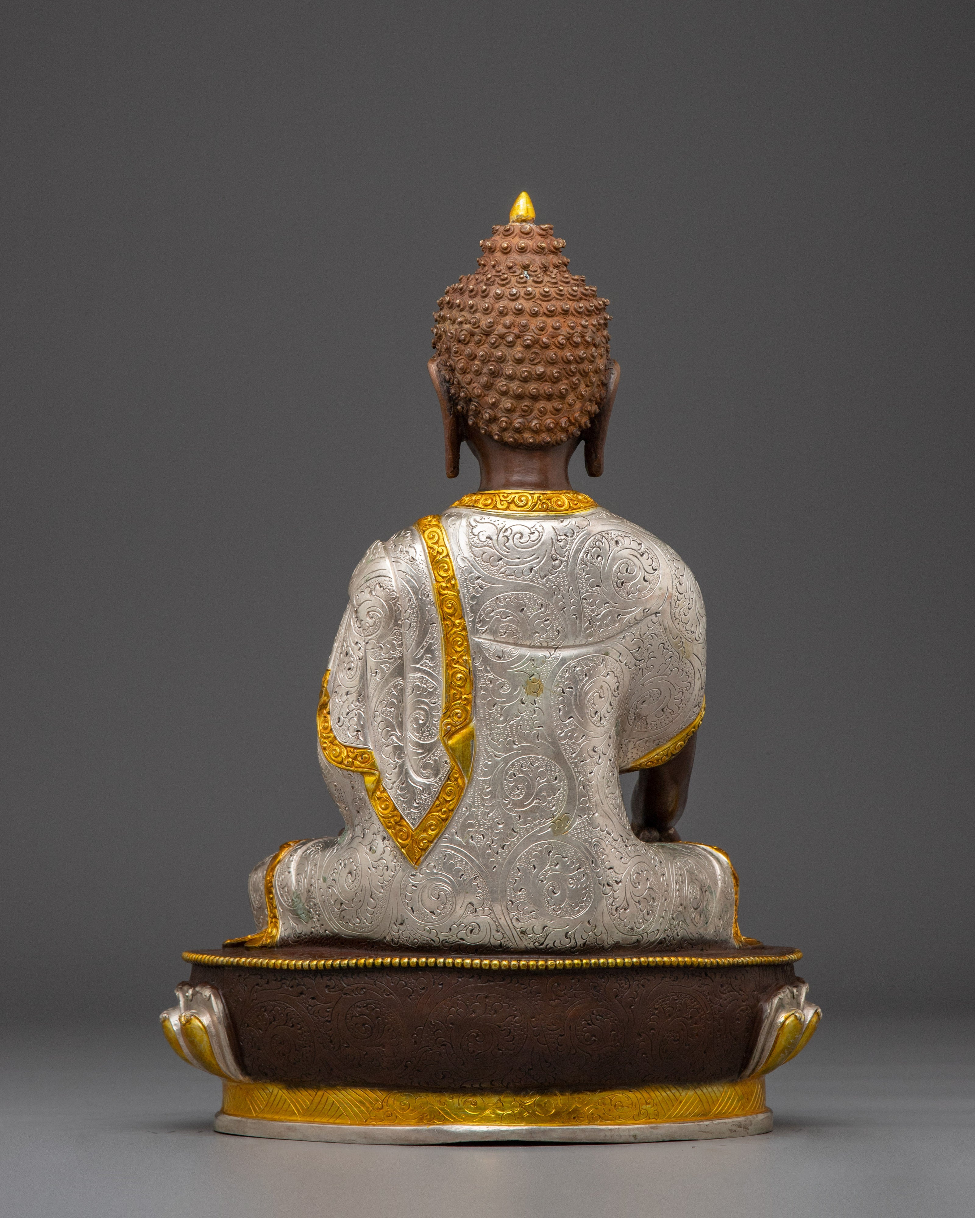 Golden Serene Shakyamuni Buddha Figurine | Enlightenment Symbol Gautama Buddha