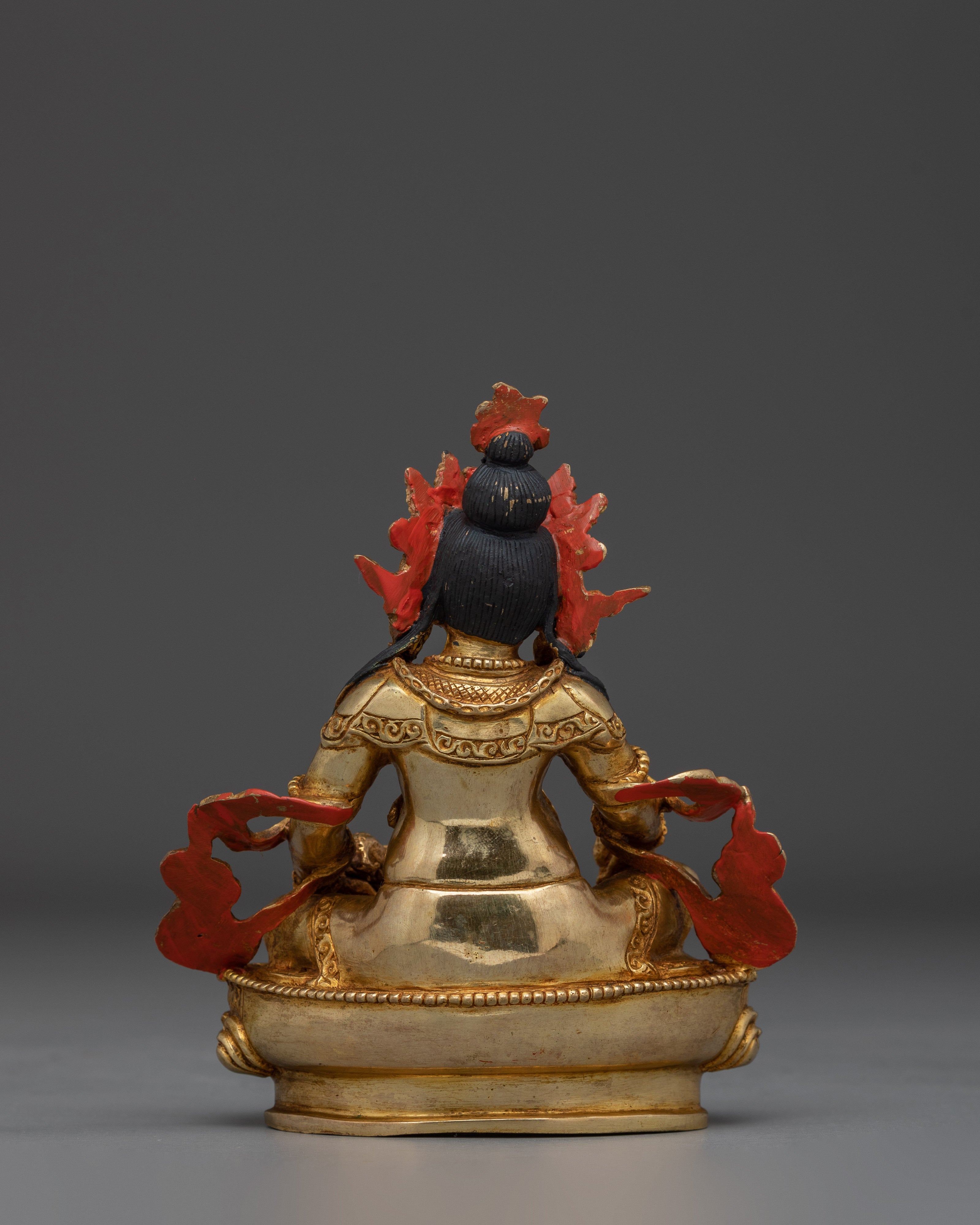 Spiritual Dzambhala Gold Gilded Statue | A Symbol of Prosperity and Abundance