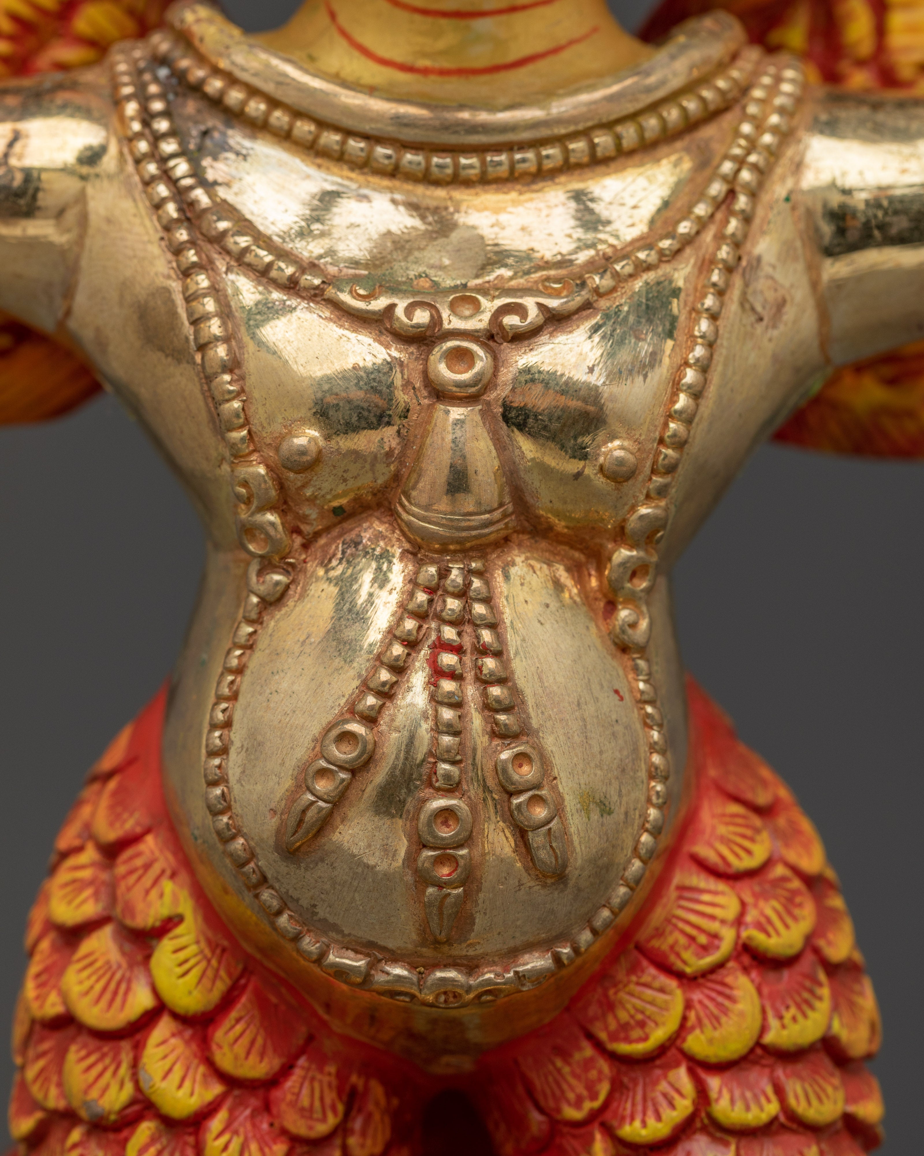 Handcrafted Garuda Gold Gilded Statue | A Powerful Symbol of Protection and Strength