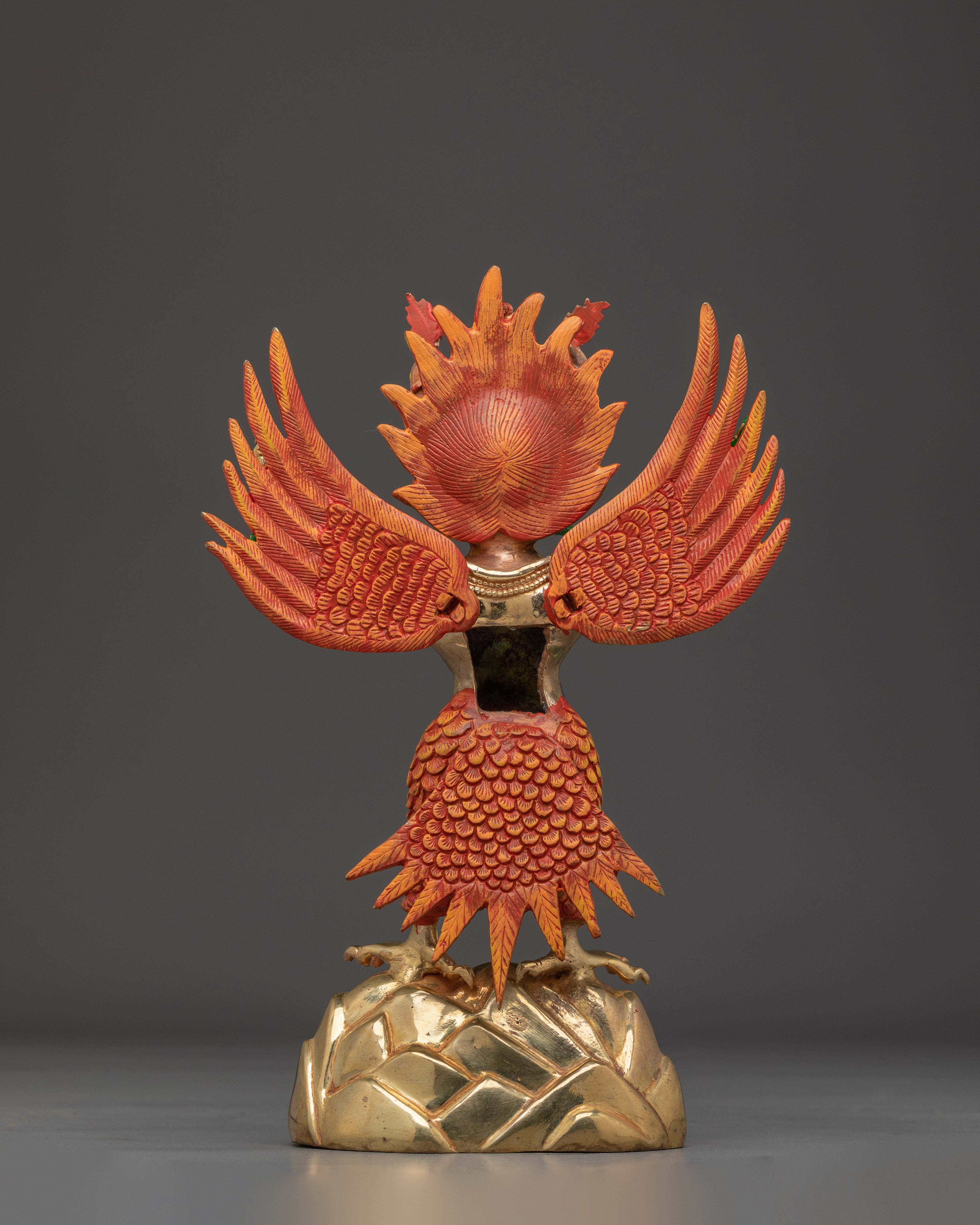 Handcrafted Garuda Gold Gilded Statue | A Powerful Symbol of Protection and Strength