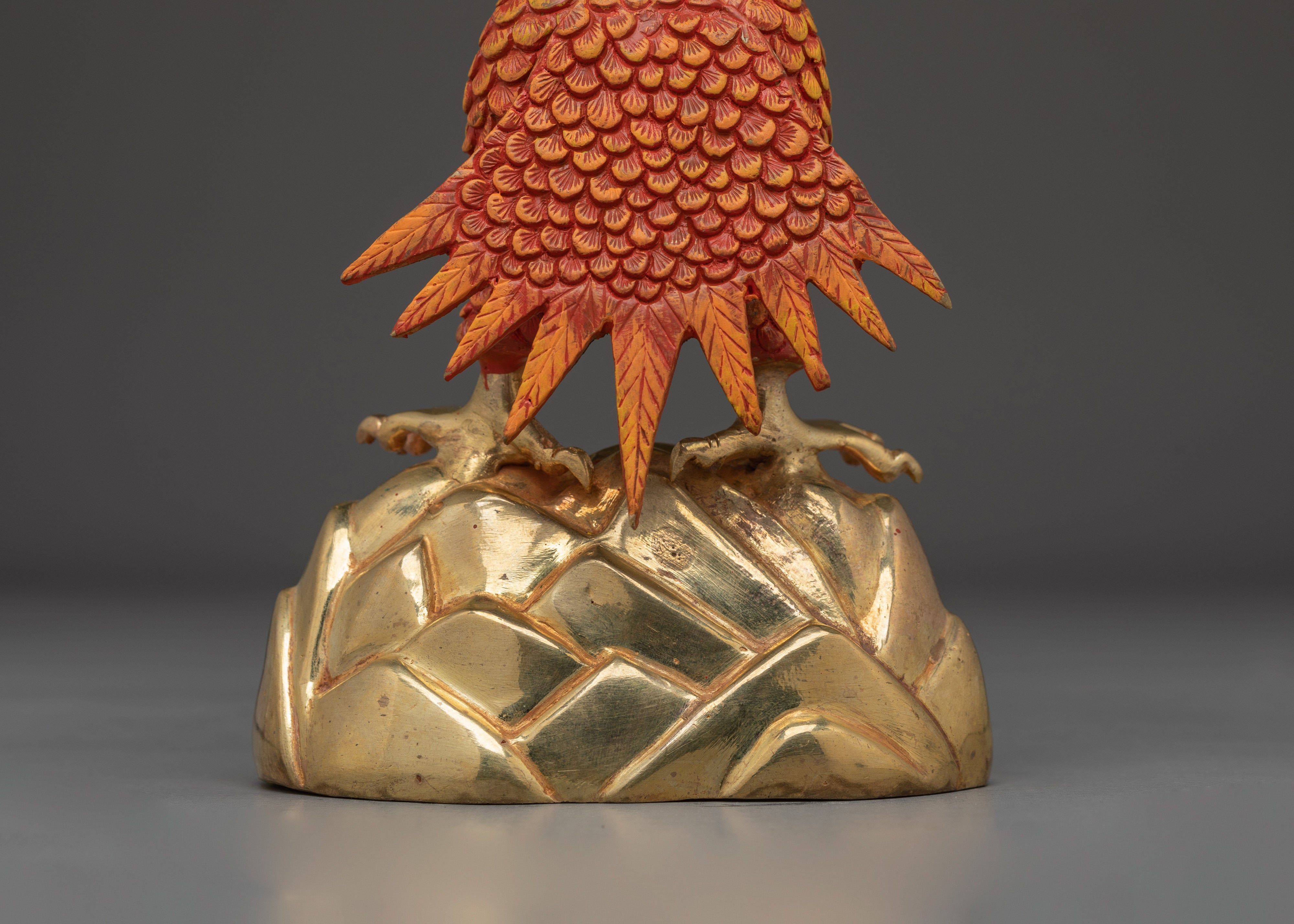 Handcrafted Garuda Gold Gilded Statue | A Powerful Symbol of Protection and Strength