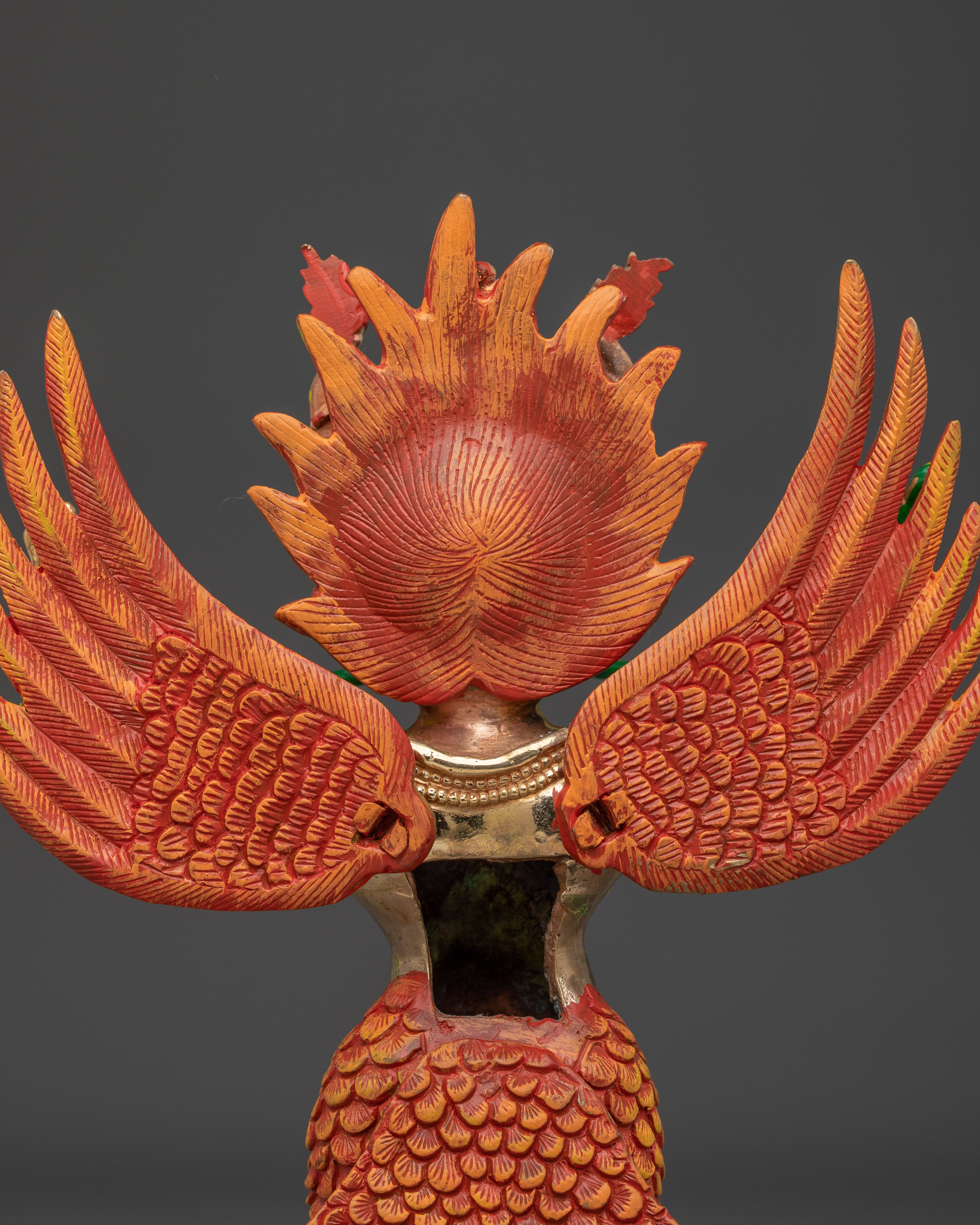 Handcrafted Garuda Gold Gilded Statue | A Powerful Symbol of Protection and Strength