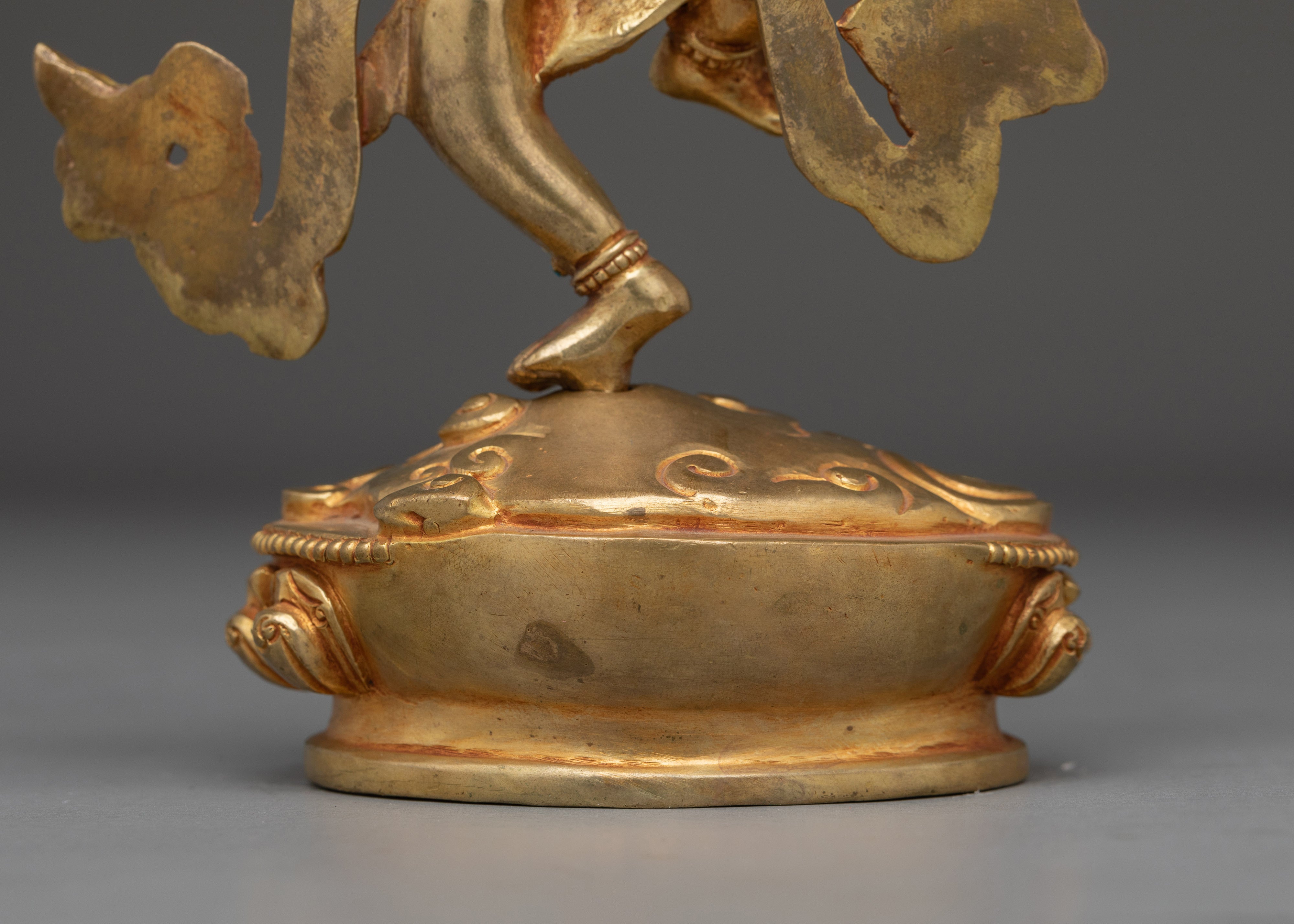 Ucchusma Gold Gilded and Copper Statue | A Fierce Symbol of Protection and Wisdom
