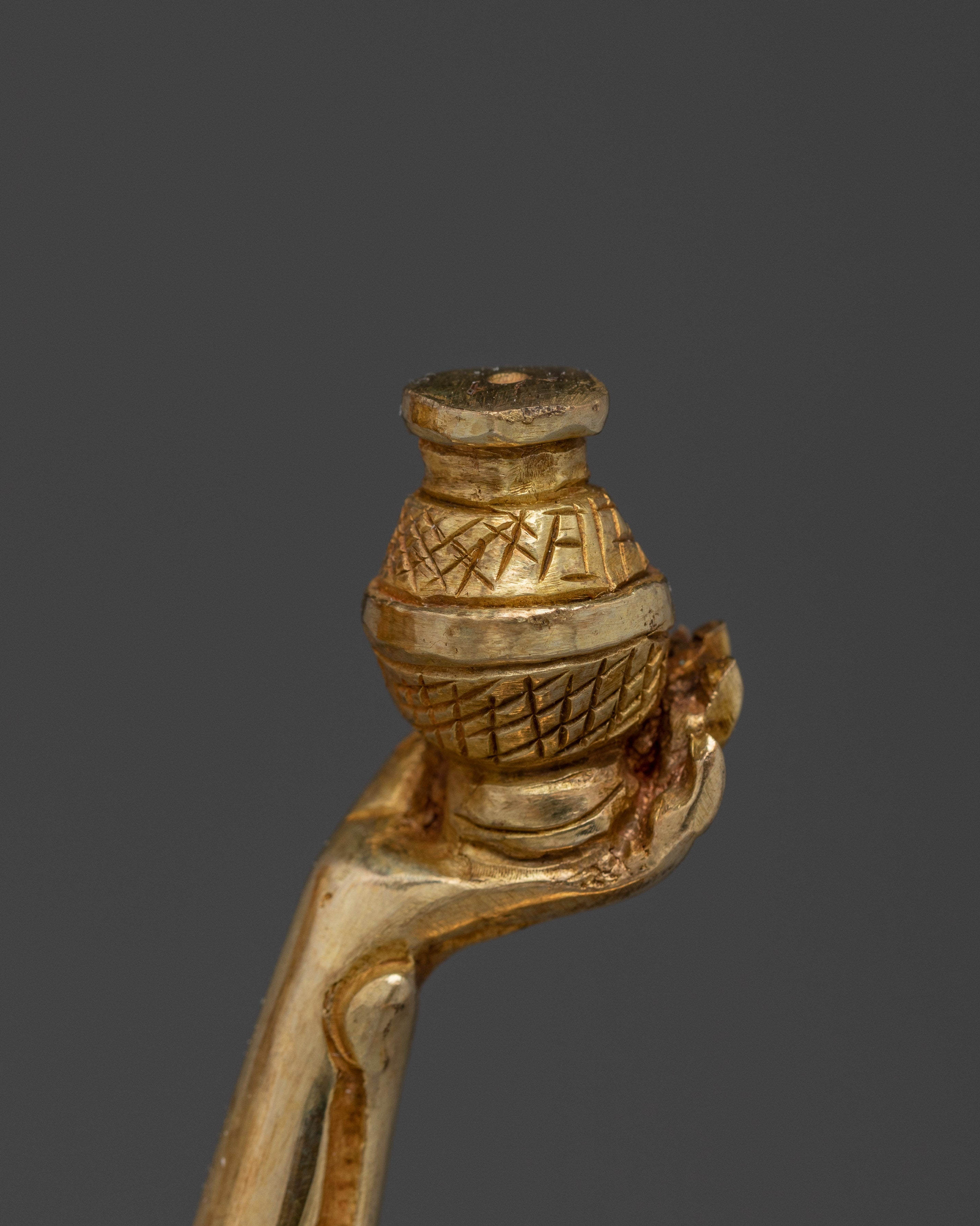 Spiritual Chitipati Gold Gilded Statue | A Fierce Protector and Symbol of Transformation