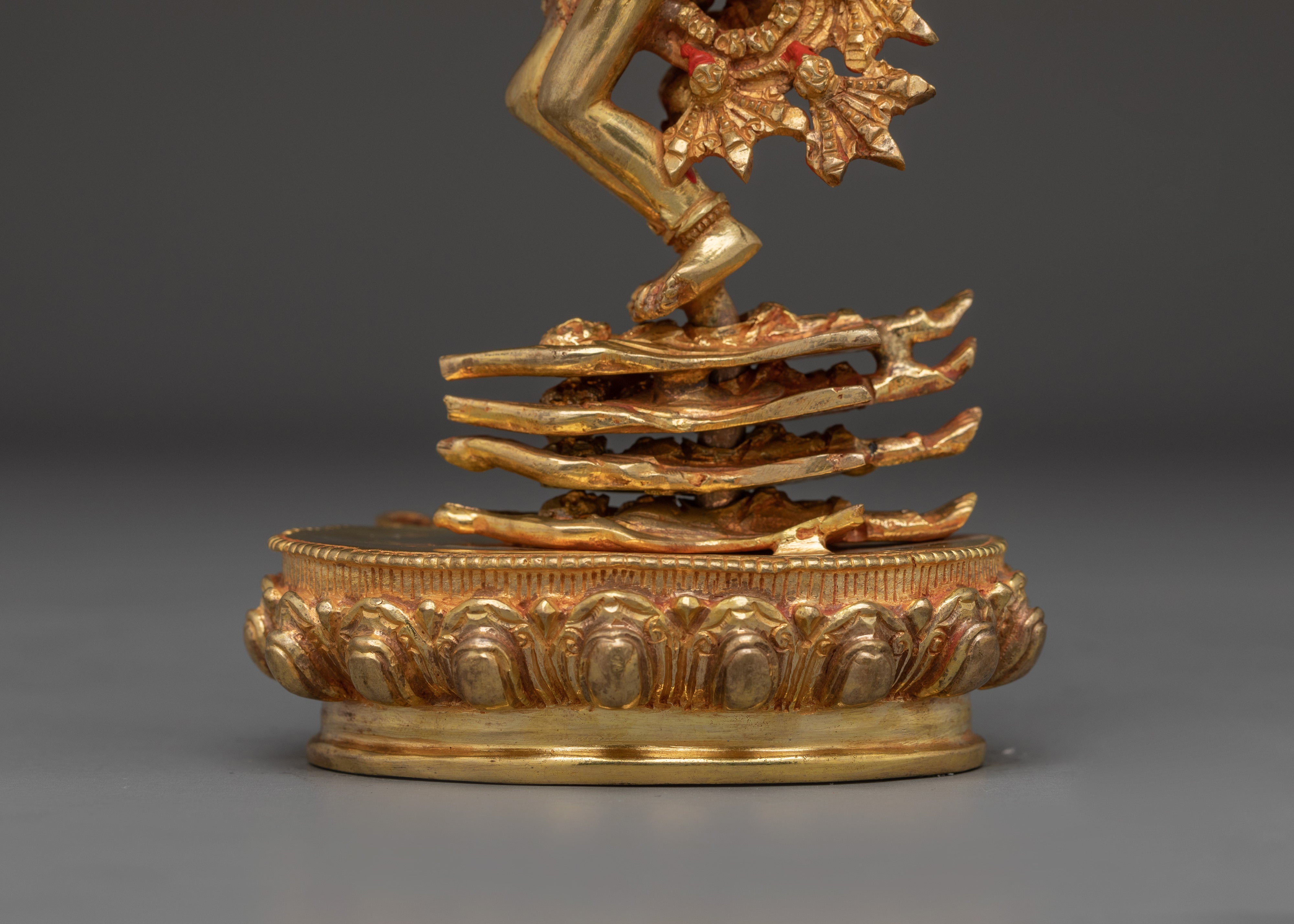 Handcrafted Hevajra Gold Gilded Statue | Protector and Symbol of Wisdom