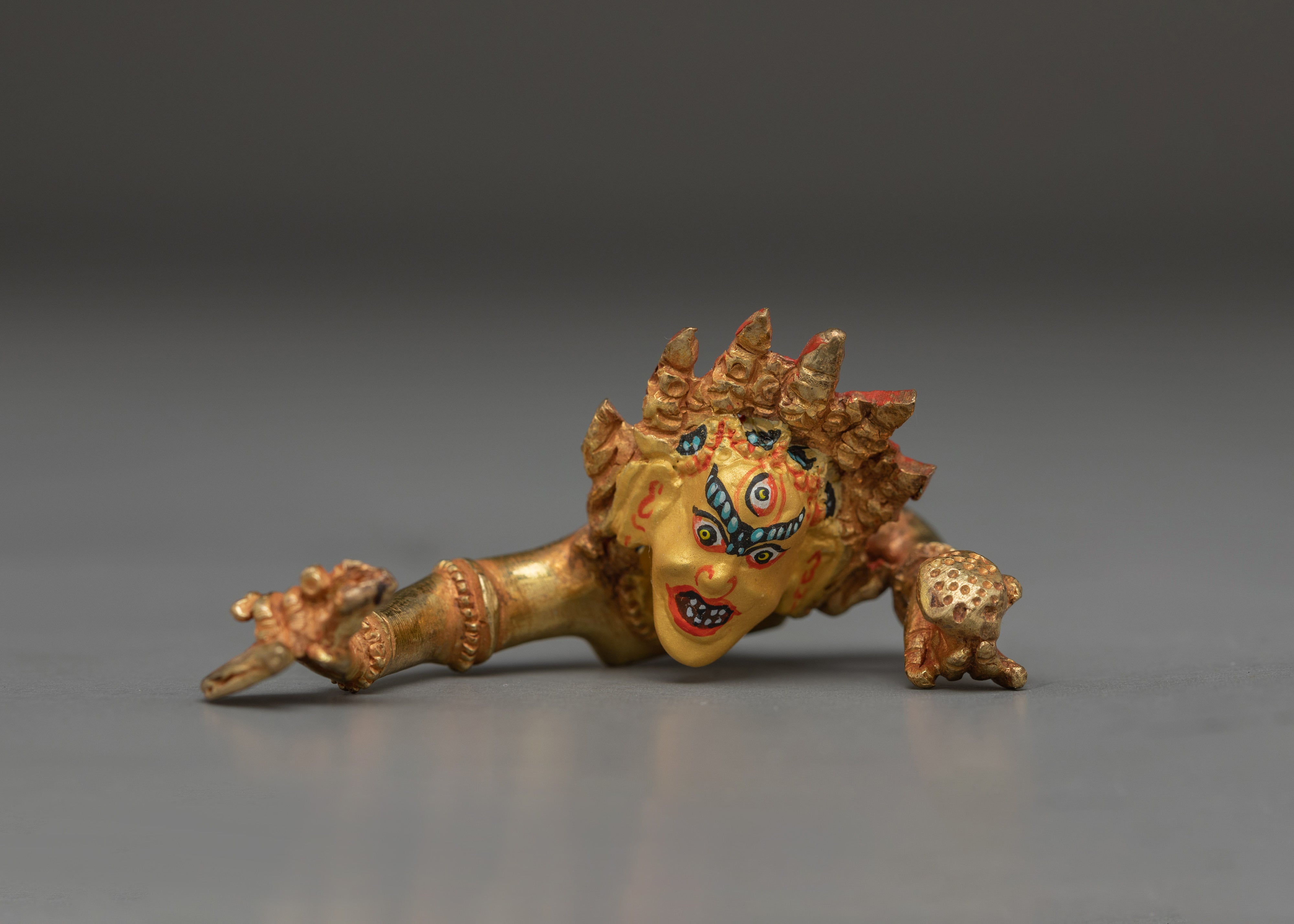 Handcrafted Hevajra Gold Gilded Statue | Protector and Symbol of Wisdom