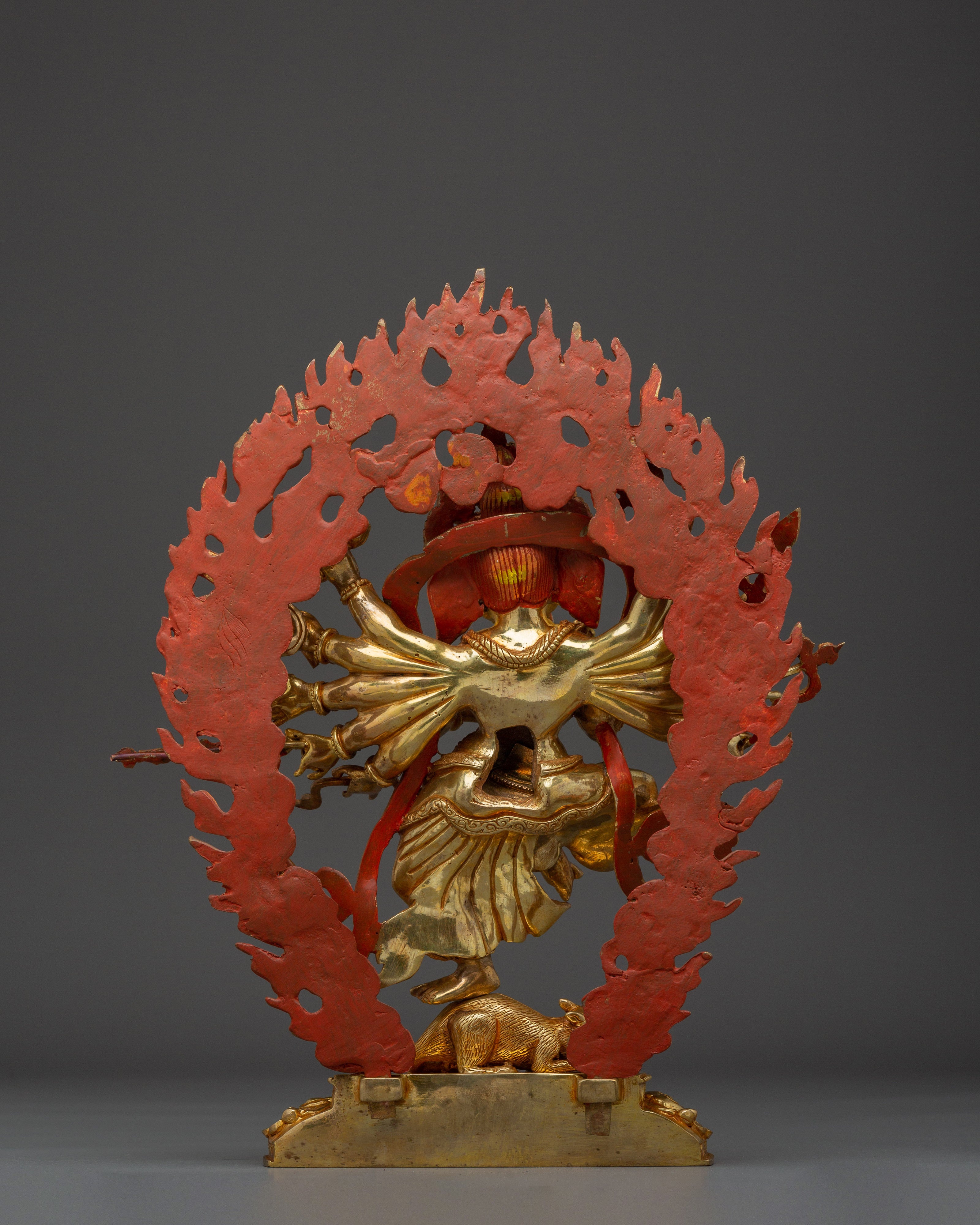 Ganesh Gold Gilded and Copper Statue | Symbol of Prosperity, Wisdom, and Protection