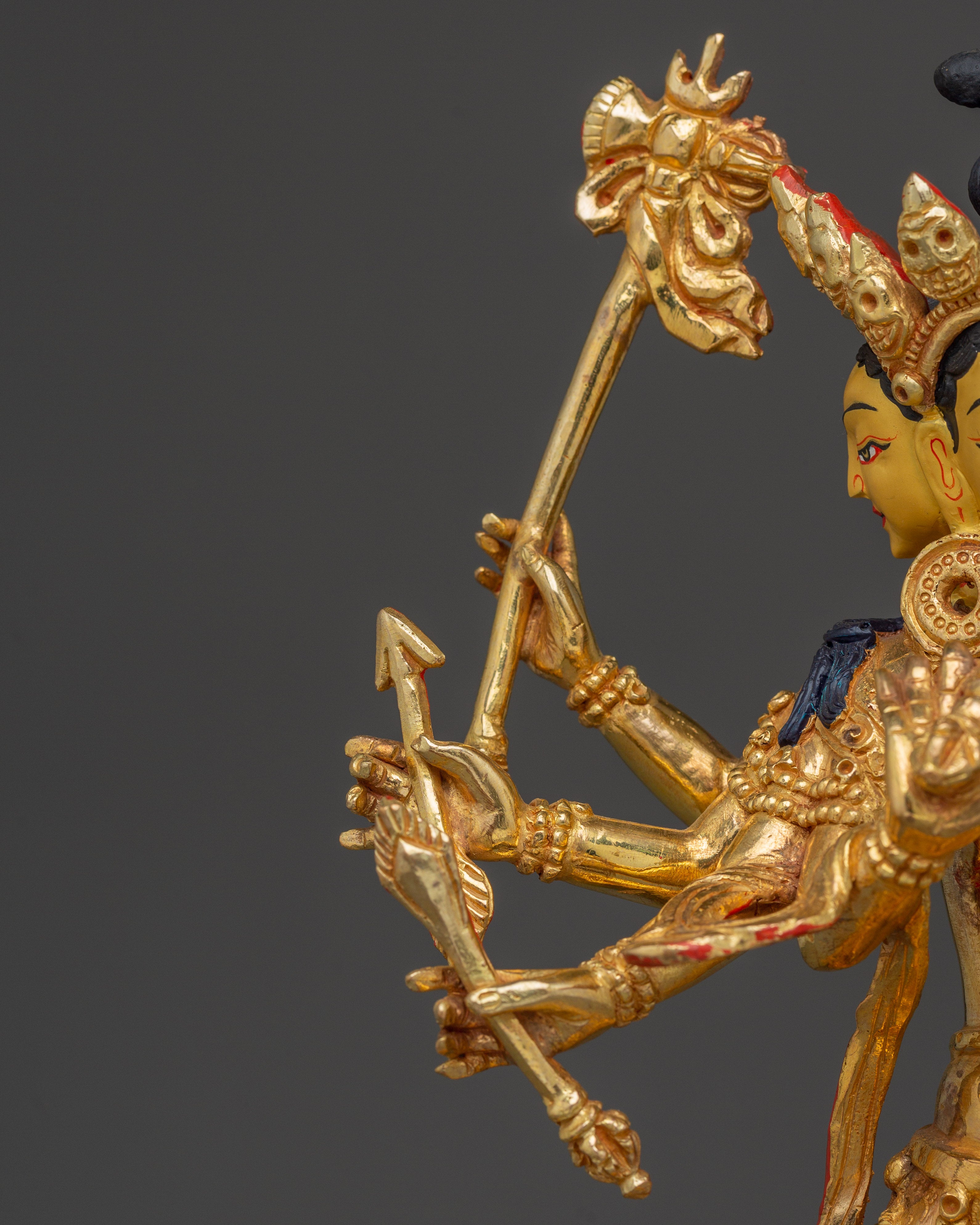 Handcrafted Marichi Gold Gilded Statue | Protector and Symbol of Enlightenment