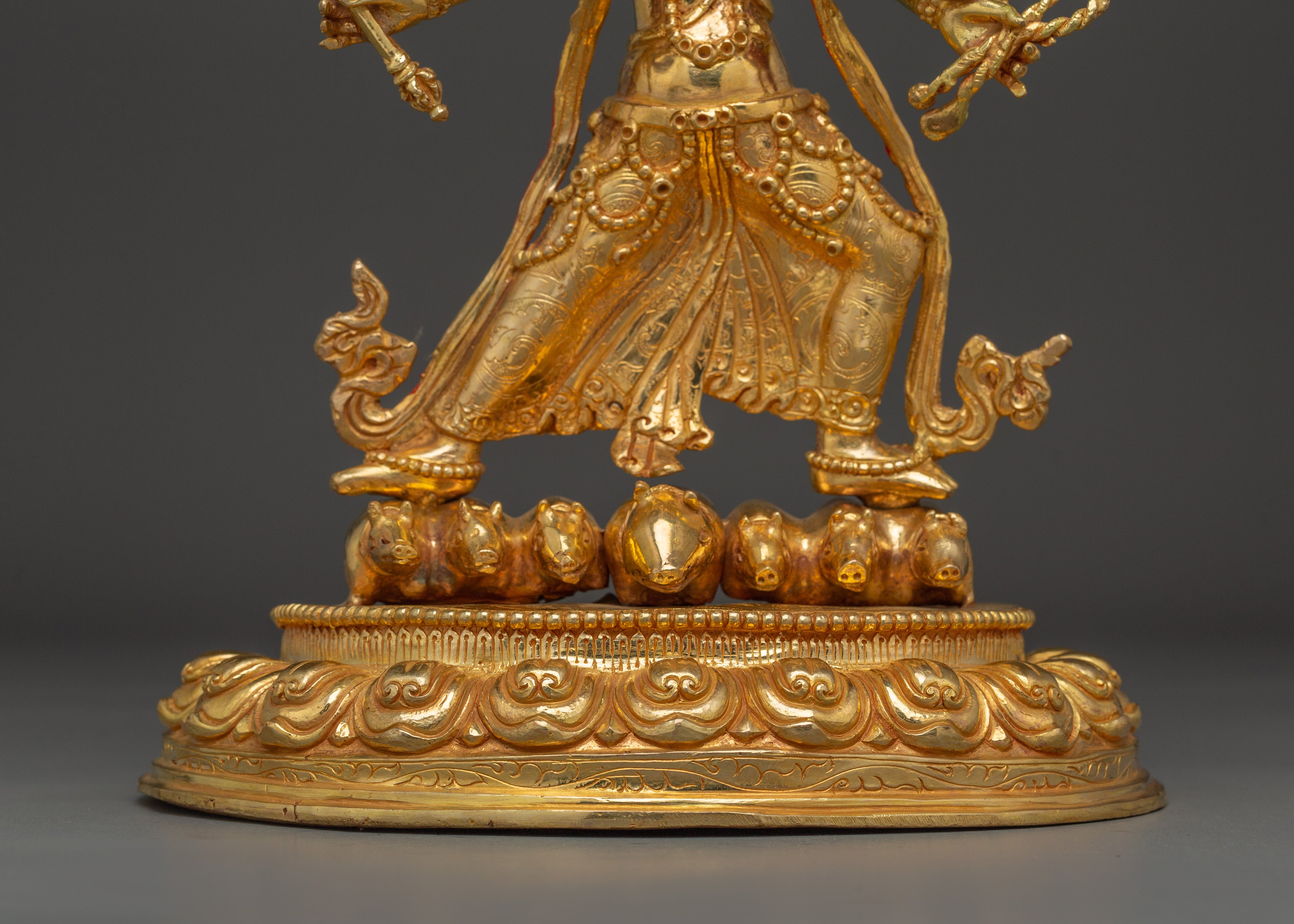 Handcrafted Marichi Gold Gilded Statue | Protector and Symbol of Enlightenment