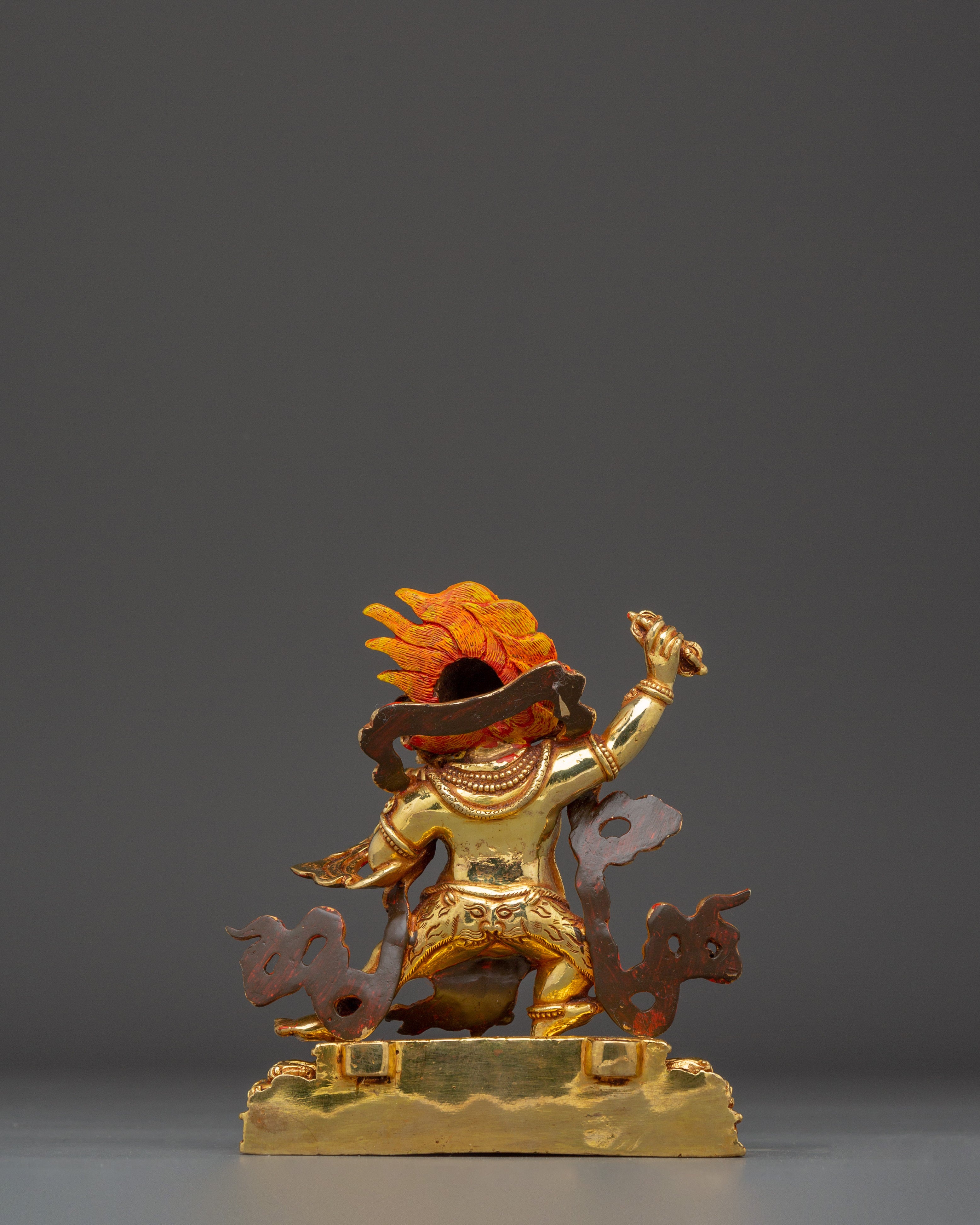 Vajrapani Gold Gilded and Copper Statue | Tibetan Protector Deity Sculpture