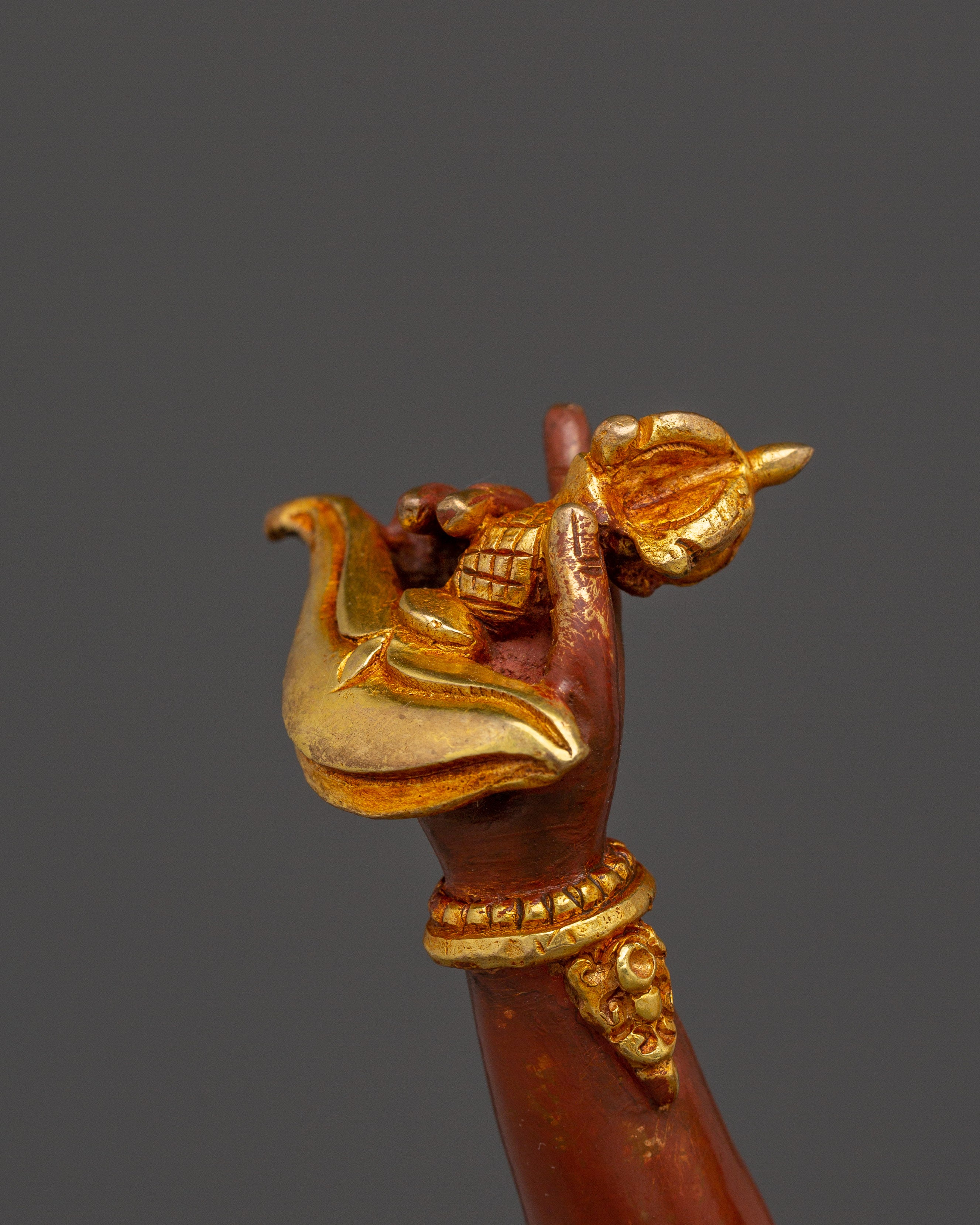 Red Troma Nagmo Statue | Tibetan Buddhist Dakini Artwork